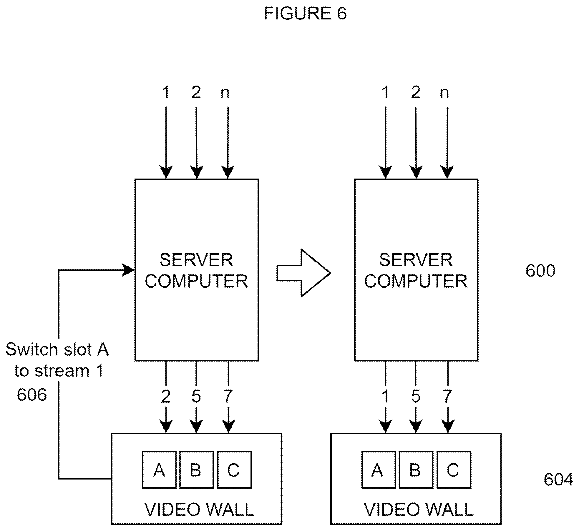 Patent US11778011 Figure 6 – Live streaming architecture with server-side stream mixing