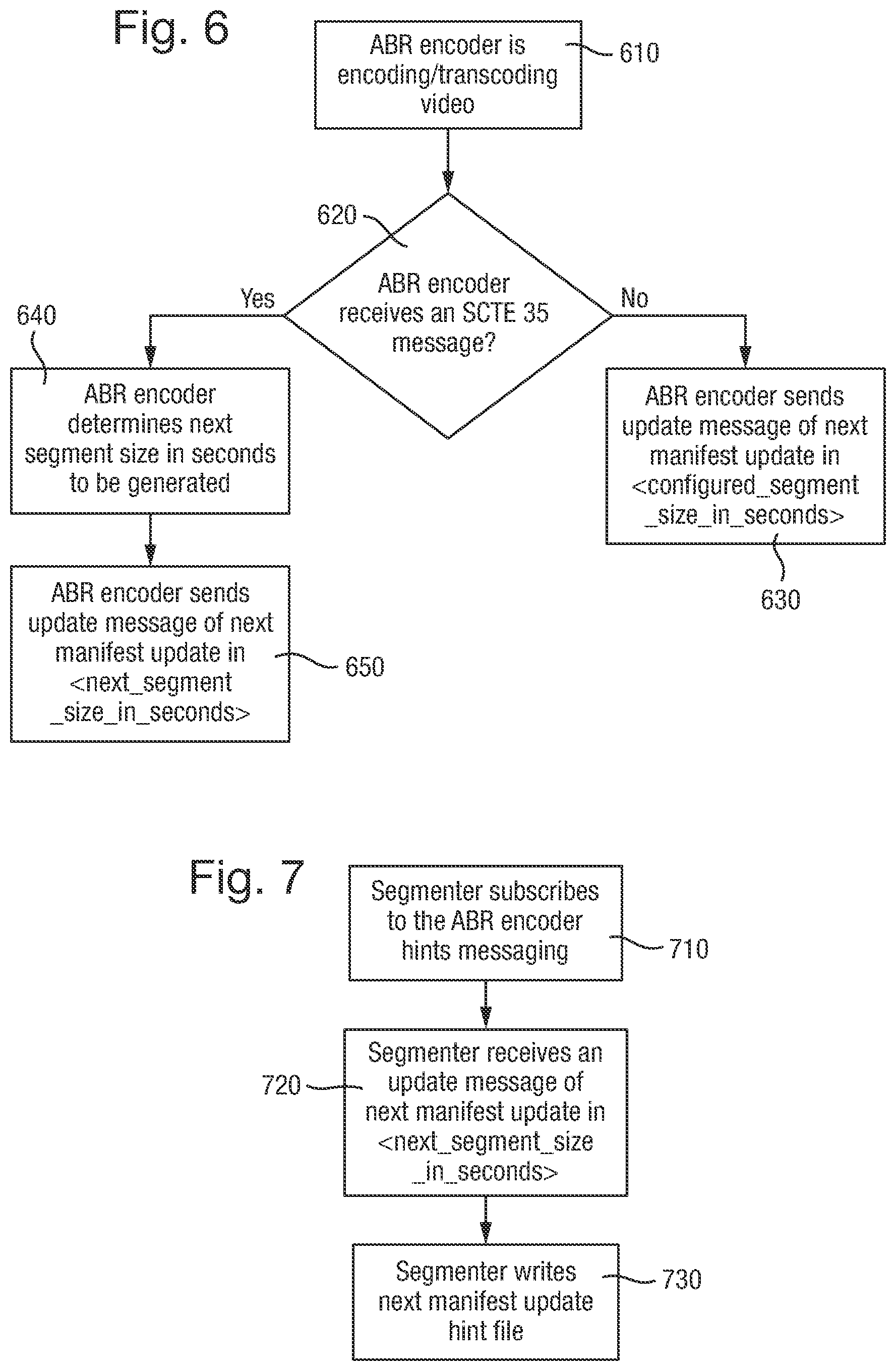 Patent US11778012 Figure 7 – Adaptive bitrate streaming of live content