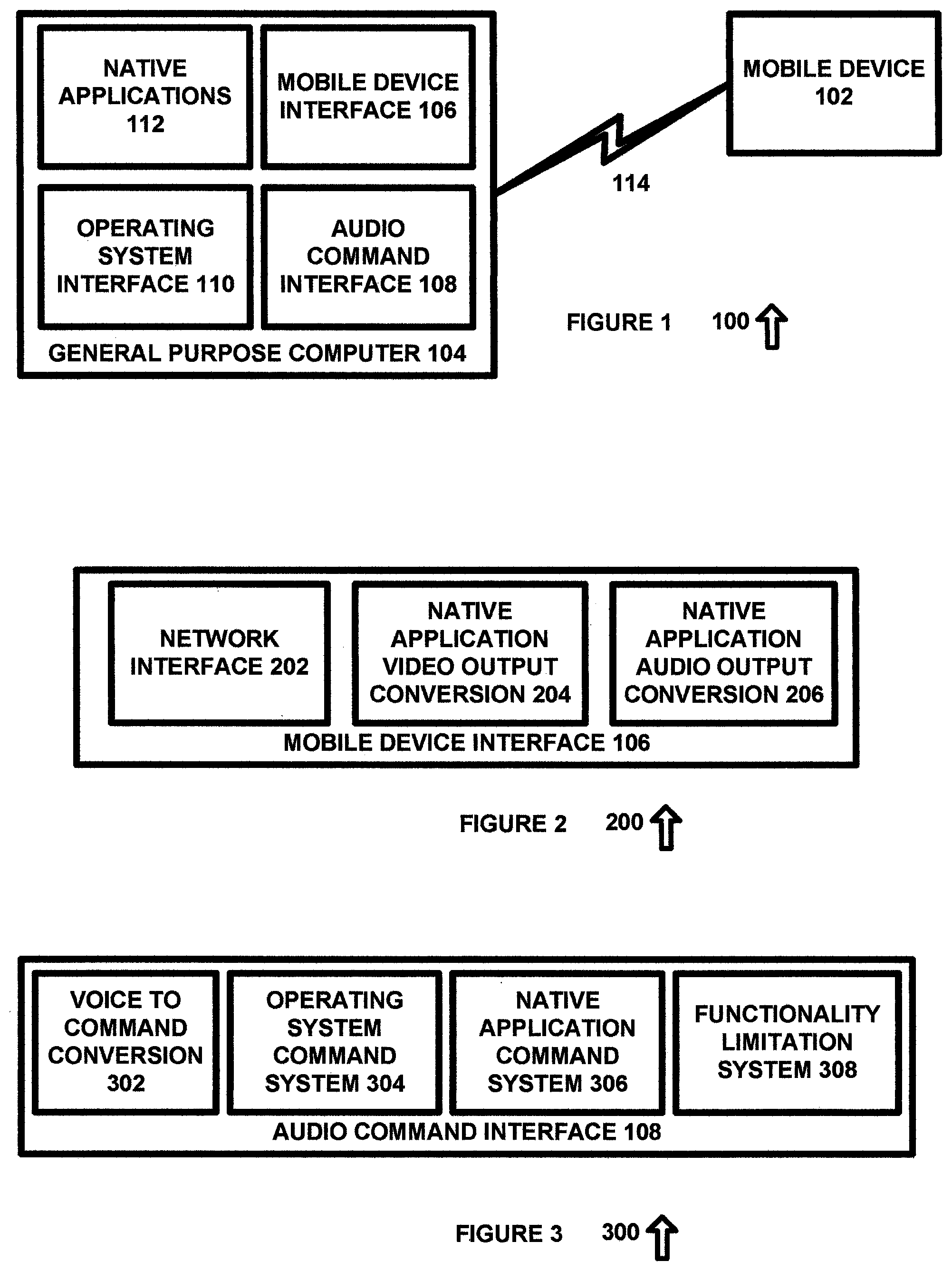 Patent US11778032 Figure 1 – Using voice commands from a mobile device to remotely access and control a computer