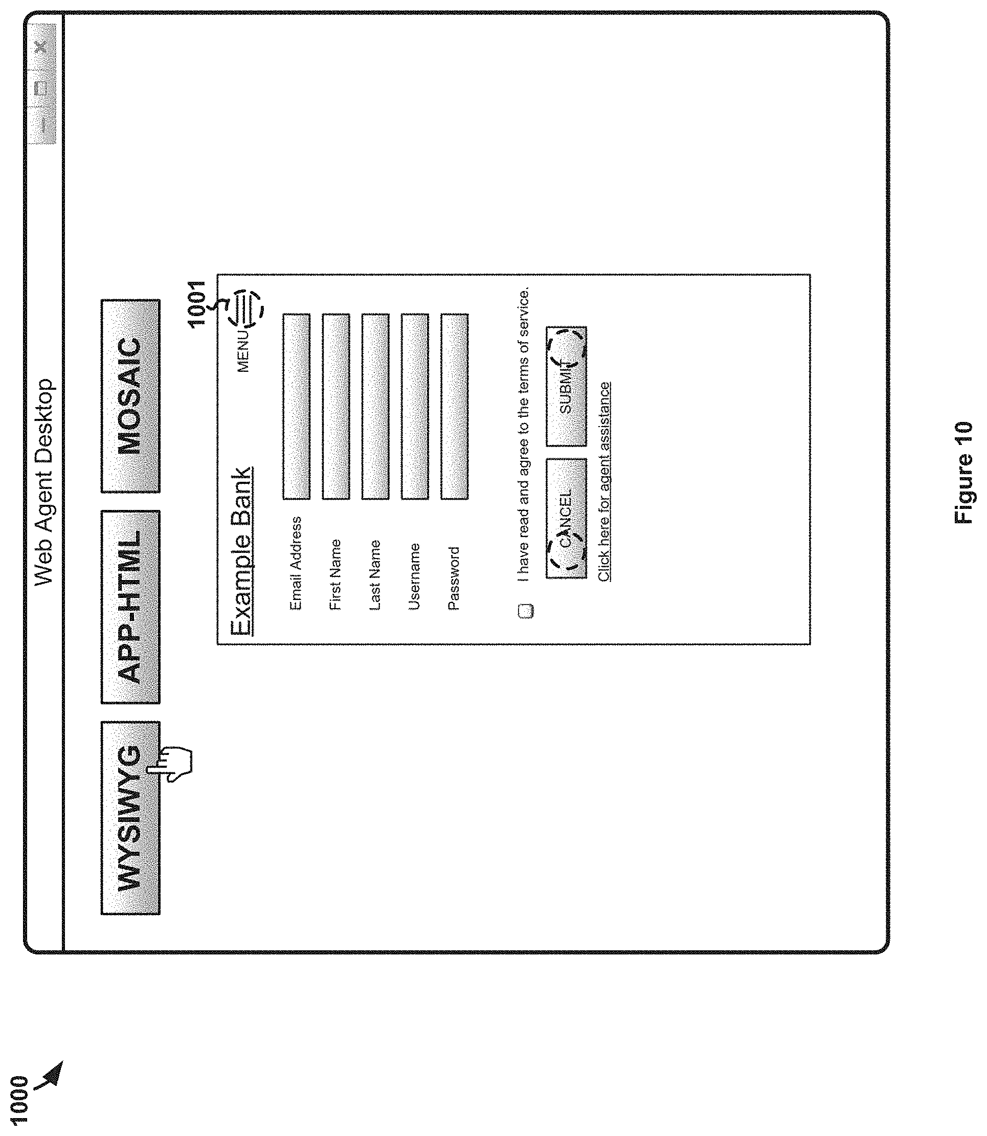 Patent US11778034 Figure 8 – Embedded collaboration with an application executing on a user system