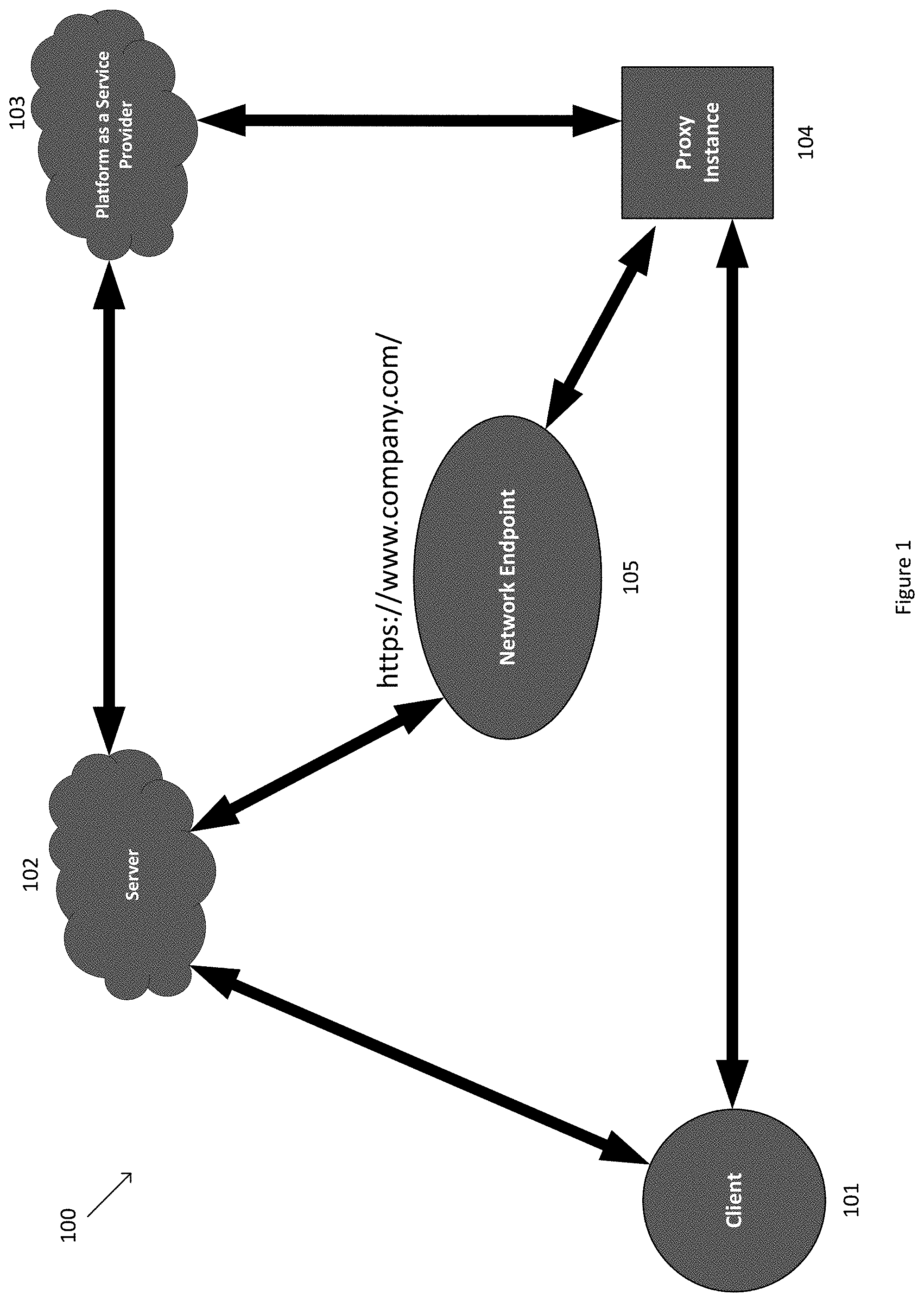 Patent US11778039 Figure 1 – Systems and methods for establishing discrete connection to a network endpoint