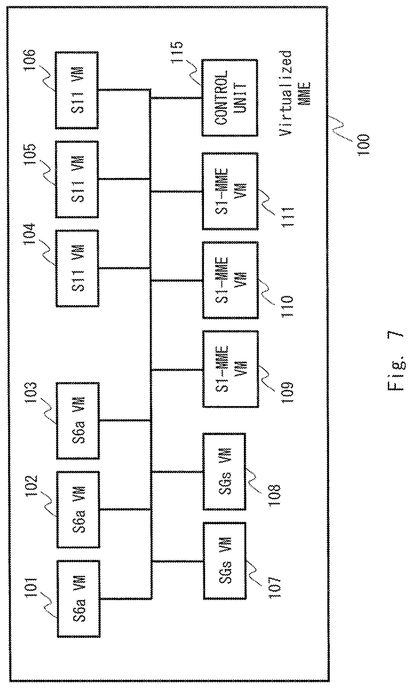 Patent US11778046 Figure 7 – Virtualized communication device and method therefor