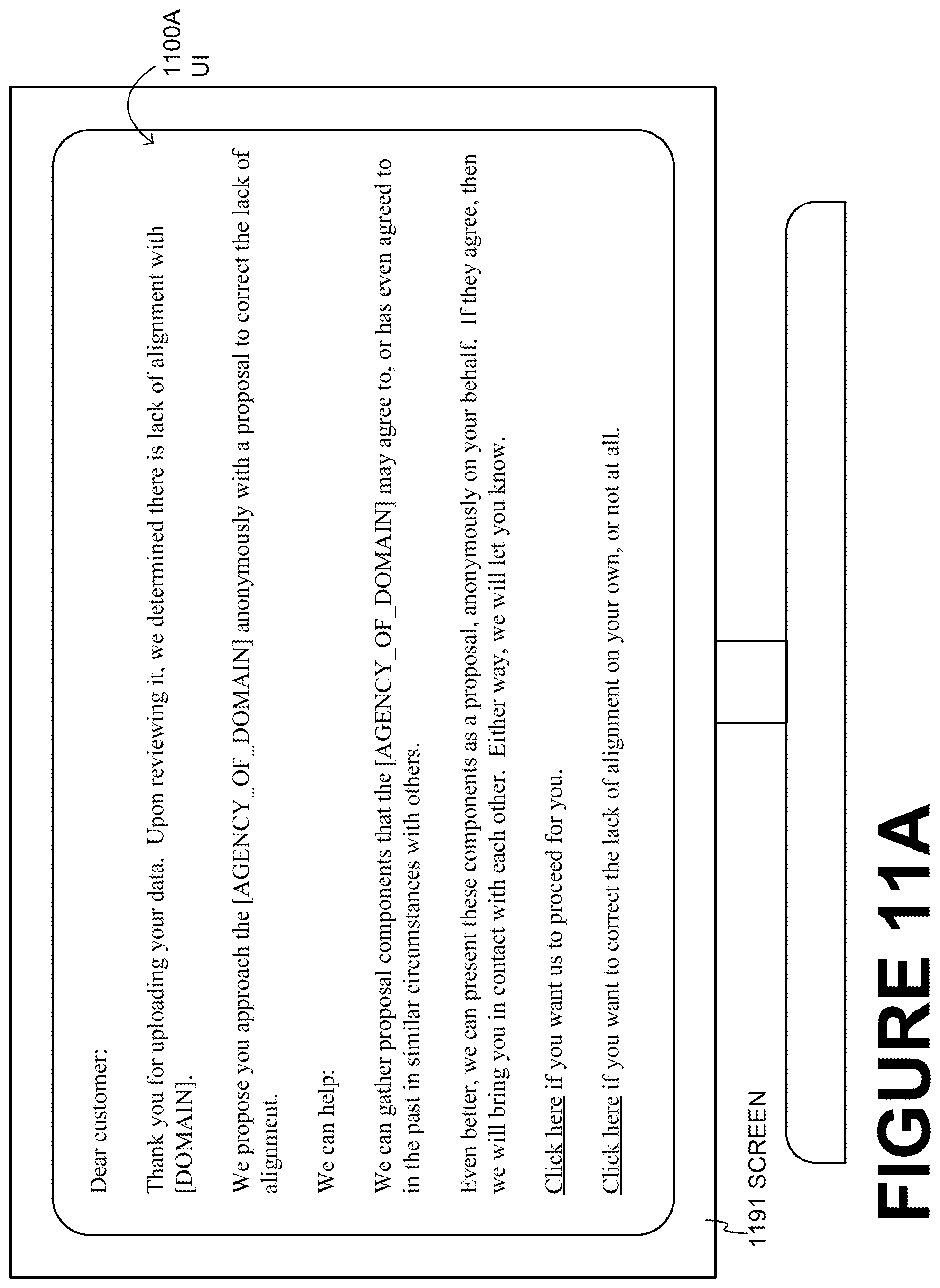 Patent US11778058 Figure 11 – Online service platform (OSP) generating and transmitting on behalf of primary entity to third party proposal of the primary entity while maintaining the primary entity anonymous