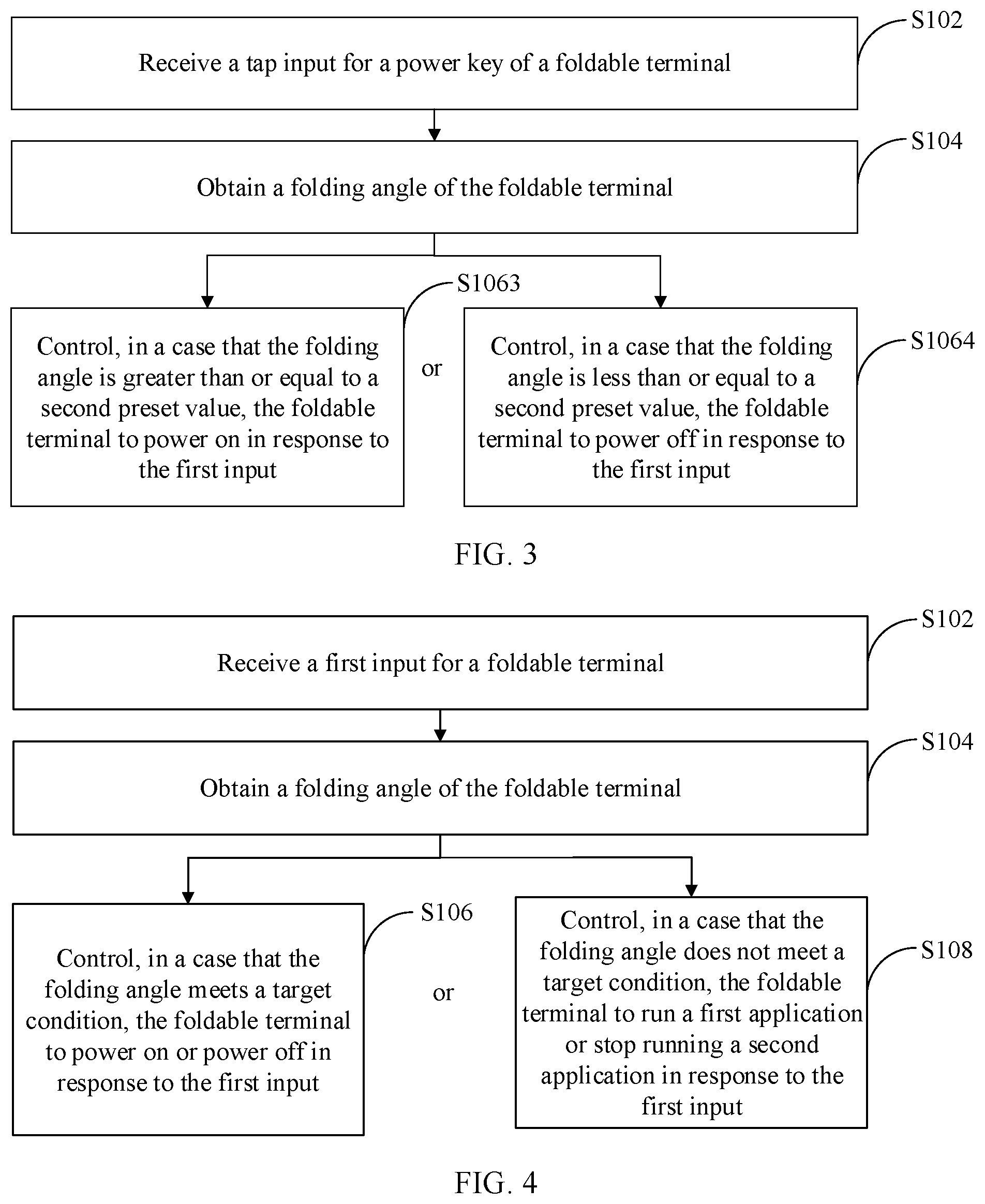 Patent US11778079 Figure 2 – Method for controlling foldable terminal and foldable terminal