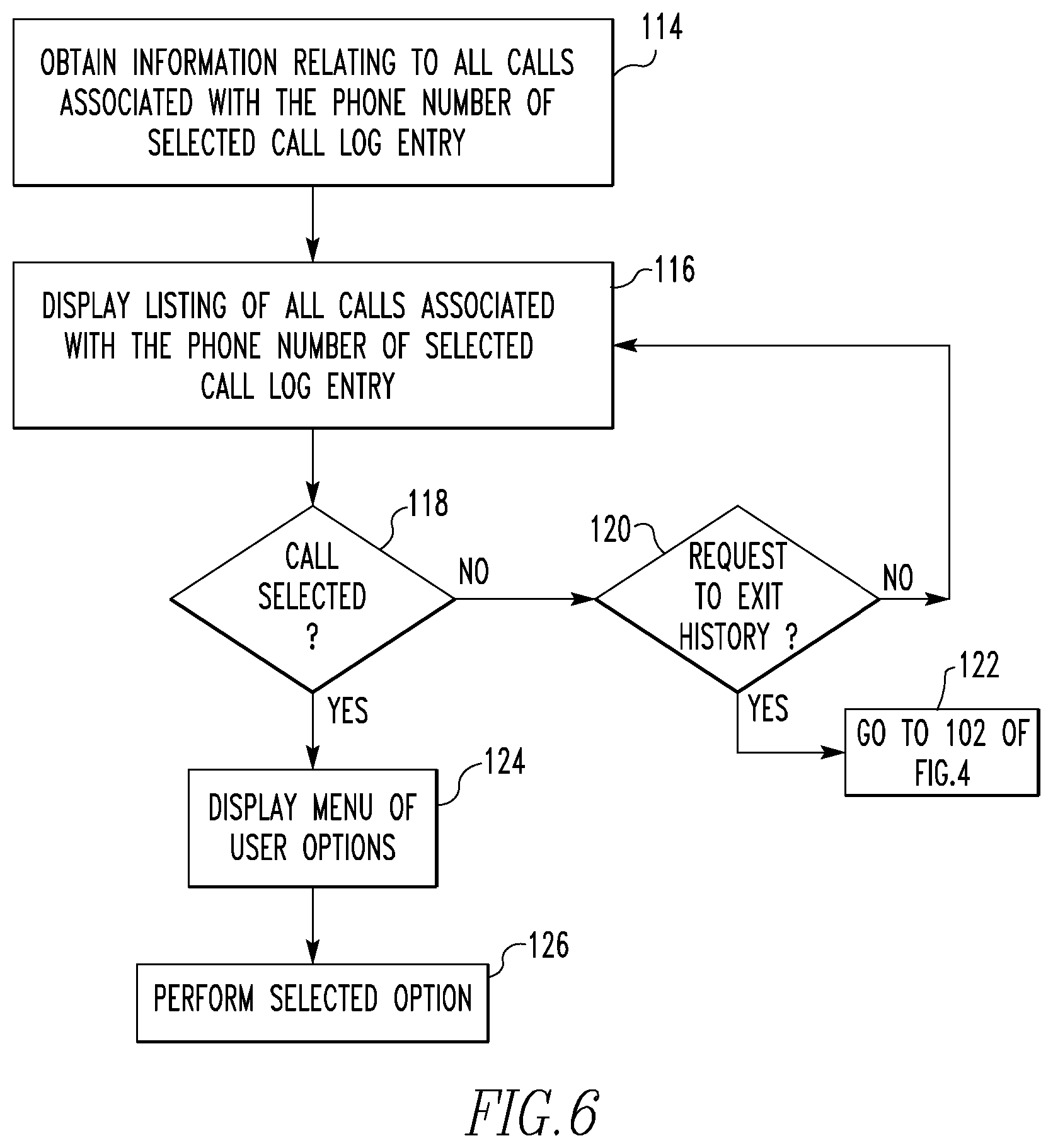 Patent US11778088 Figure 5 – Handheld electronic device having improved phone call log, and associated method