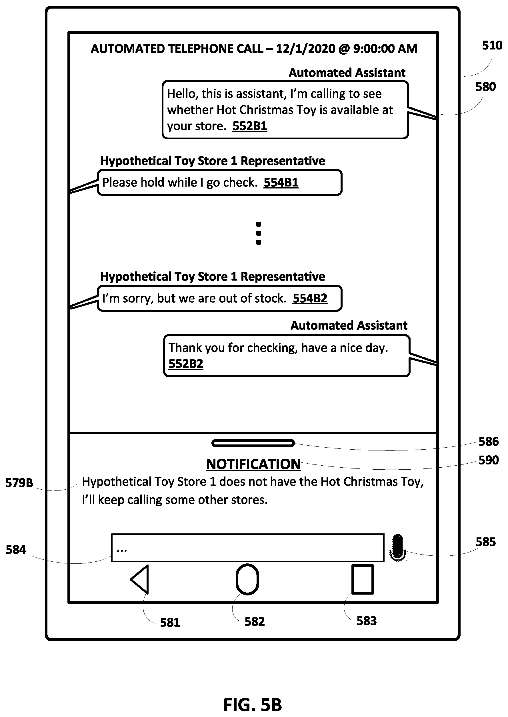 Patent US11778092 Figure 9 – Selective performance of automated telephone calls to reduce latency and/or duration of assistant interaction