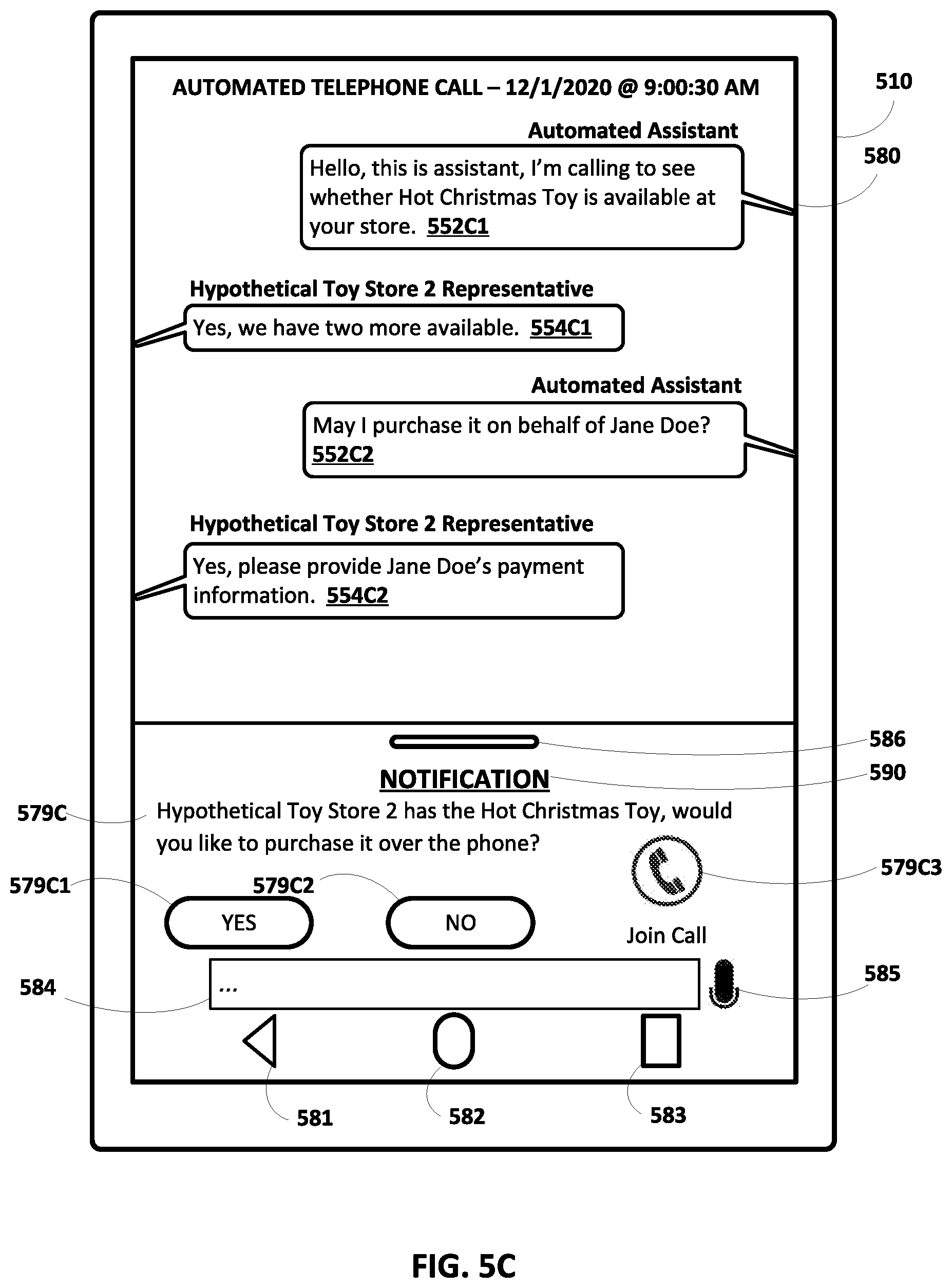 Patent US11778092 Figure 10 – Selective performance of automated telephone calls to reduce latency and/or duration of assistant interaction