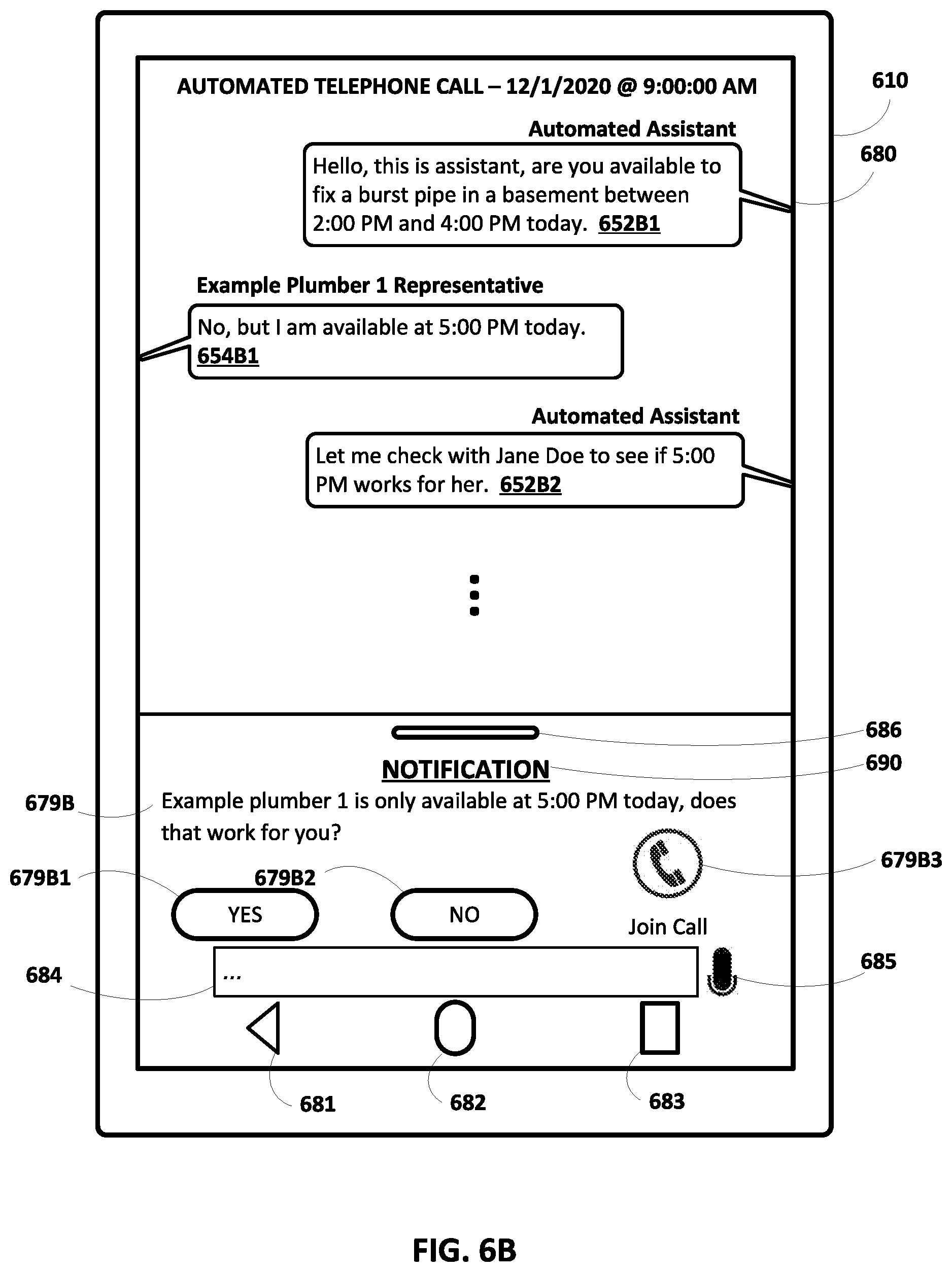 Patent US11778092 Figure 13 – Selective performance of automated telephone calls to reduce latency and/or duration of assistant interaction