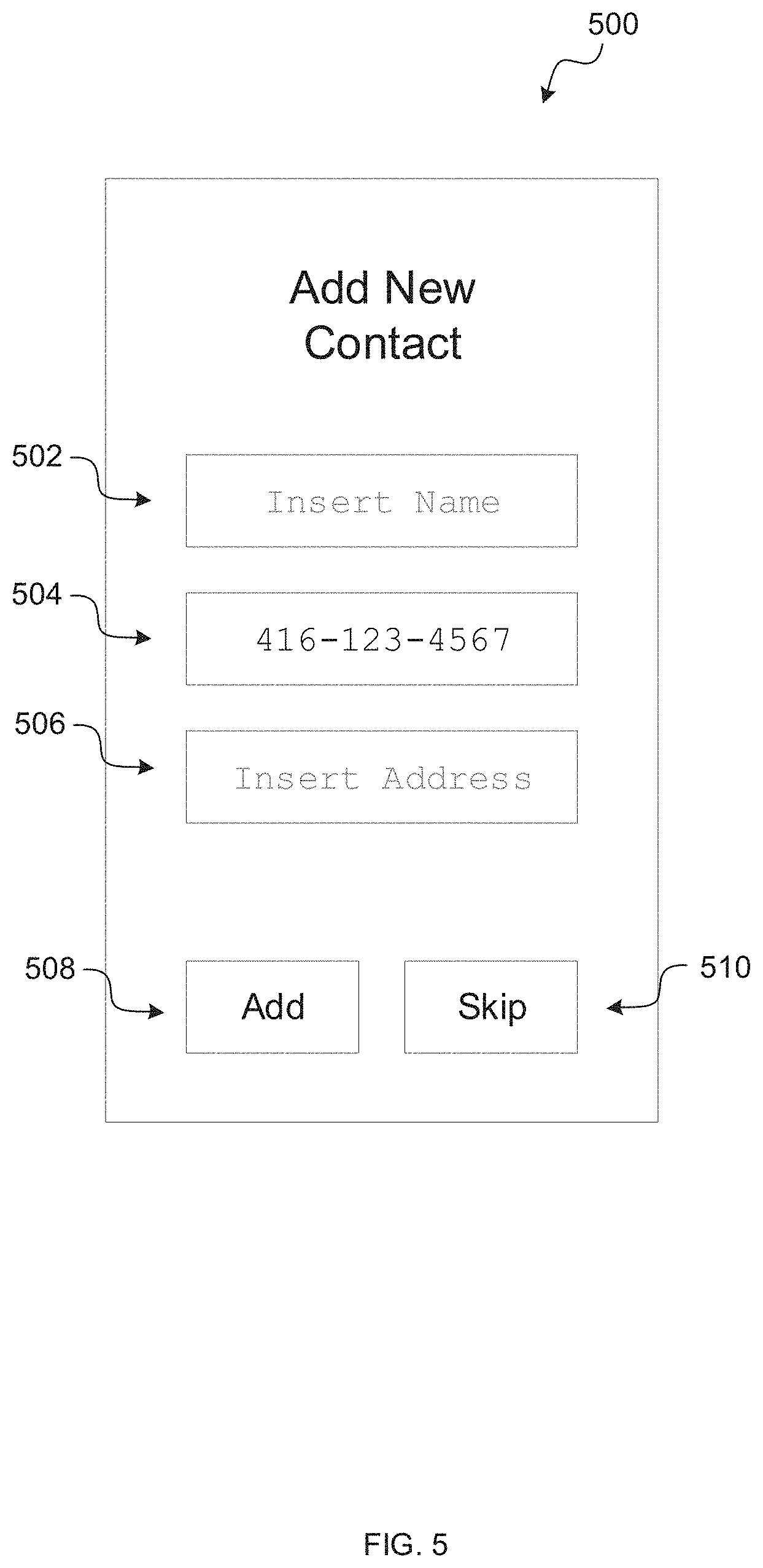 Patent US11778104 Figure 5 – Systems and methods for suggesting contacts