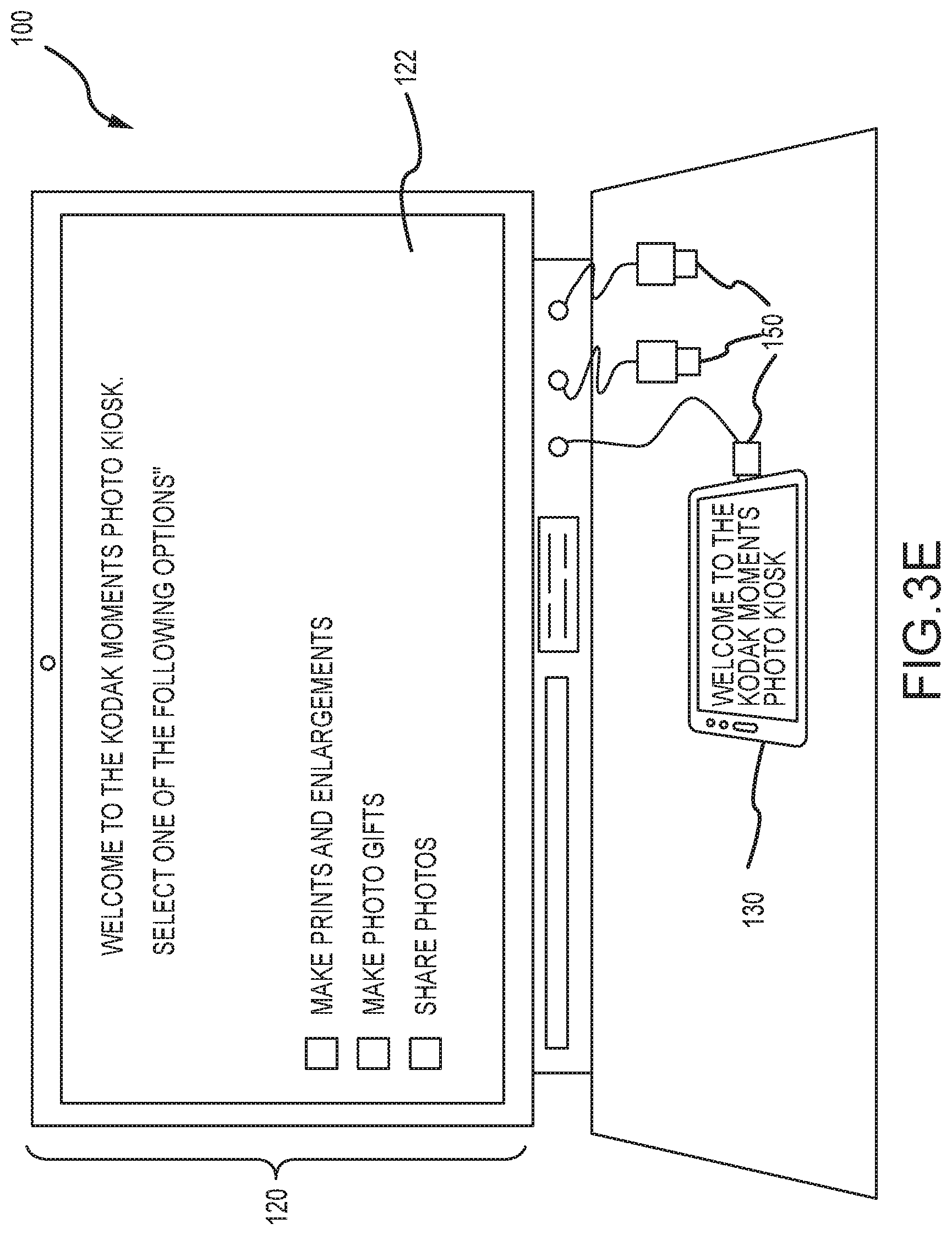Patent US11778107 Figure 5 – Retail photo kiosk access system