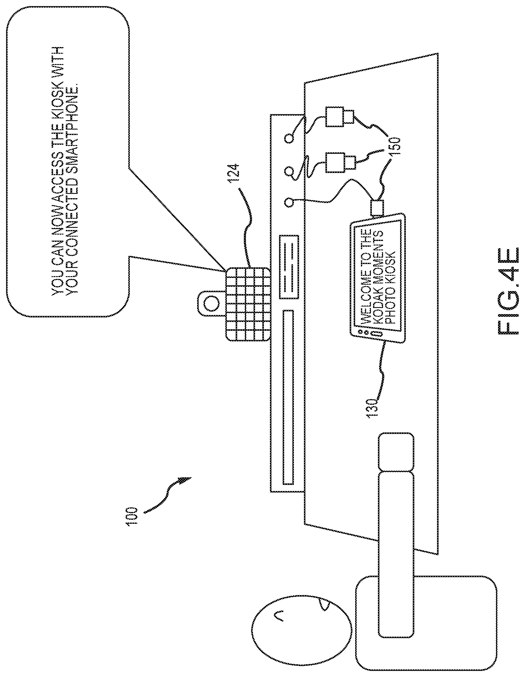 Patent US11778107 Figure 8 – Retail photo kiosk access system