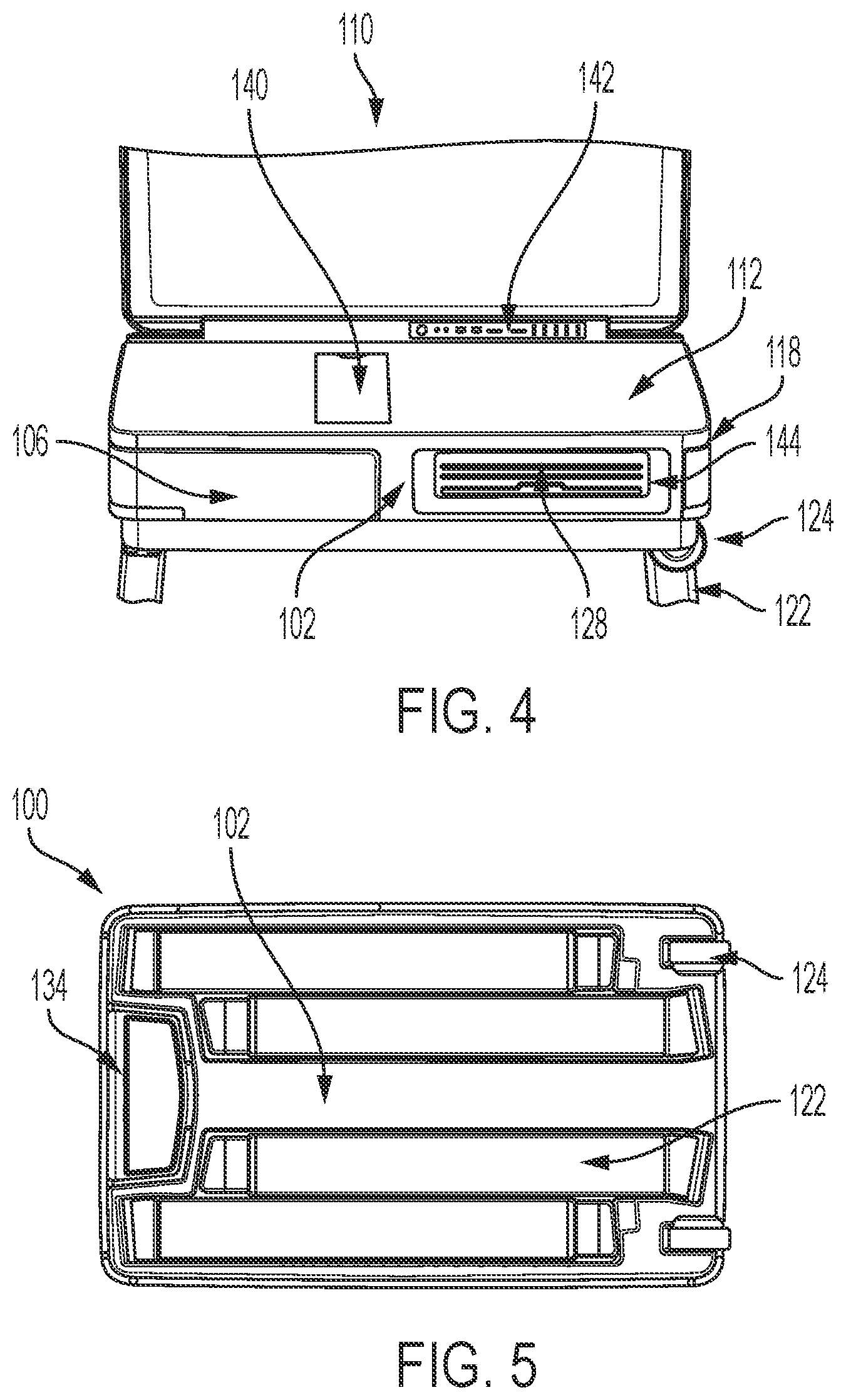 Patent US11778111 Figure 4 – Mobile device with slide-out office equipment