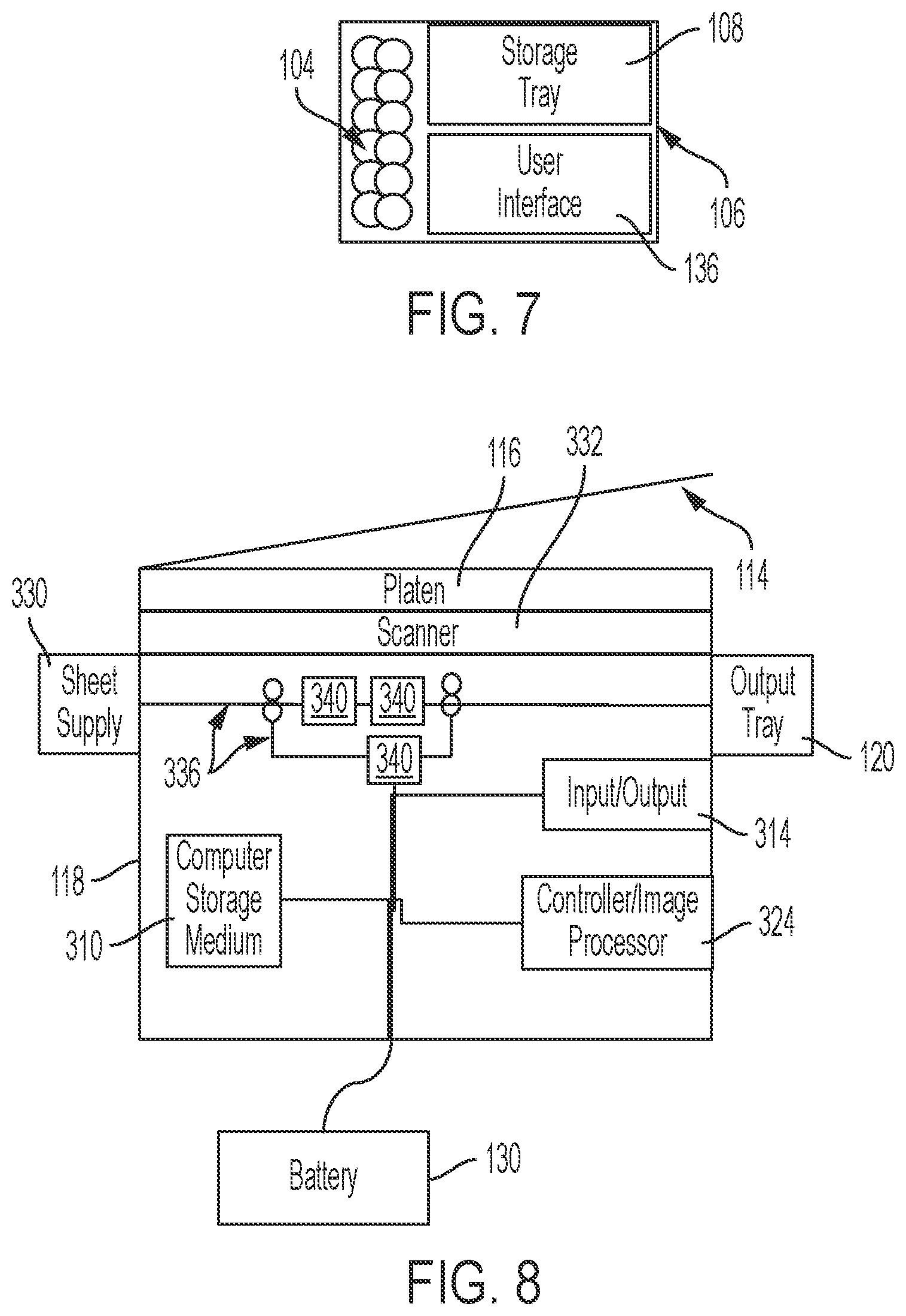 Patent US11778111 Figure 6 – Mobile device with slide-out office equipment