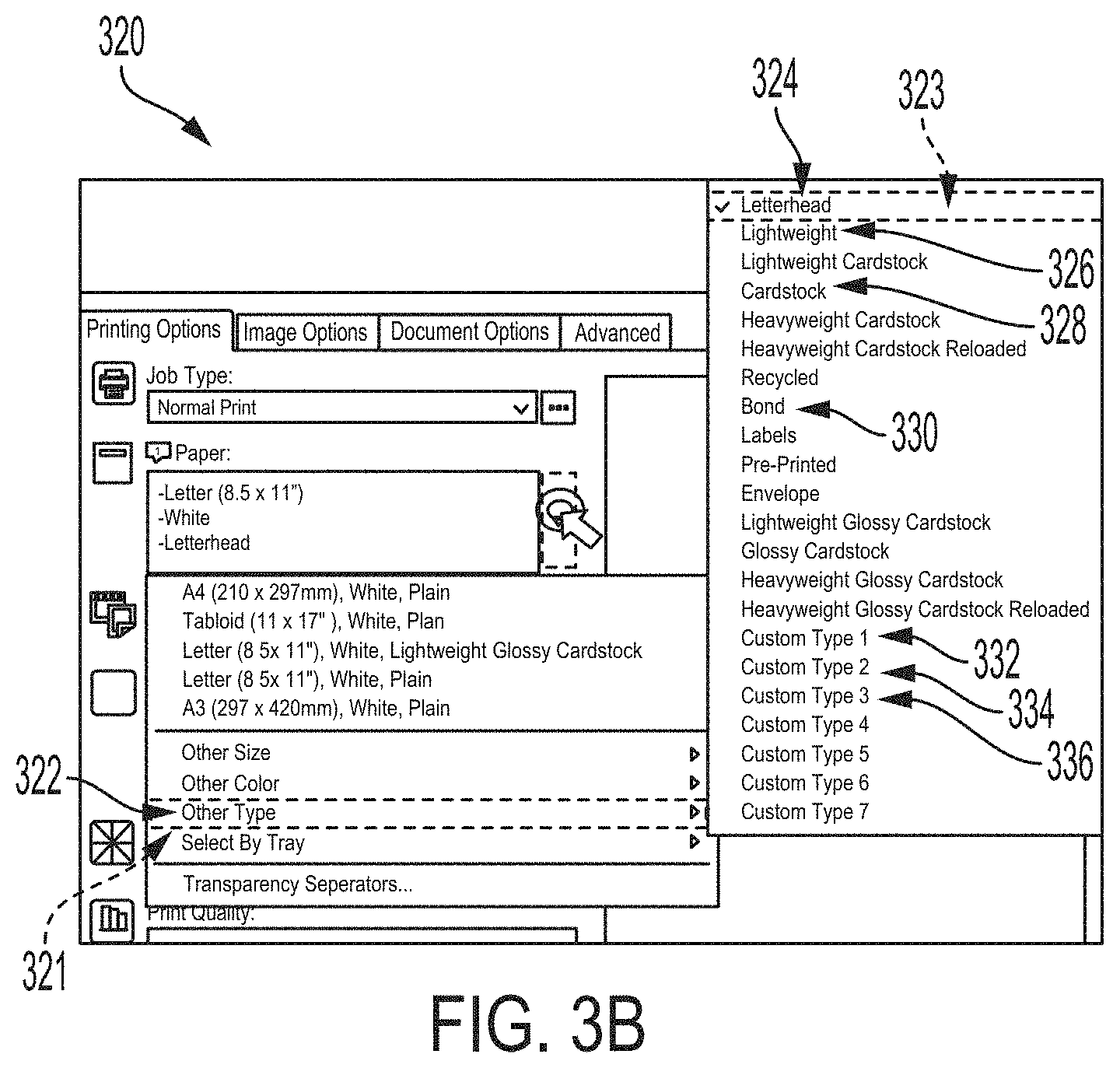 Patent US11778112 Figure 4 – Methods and systems for reserving a tray for special media printing while submitting a document for printing