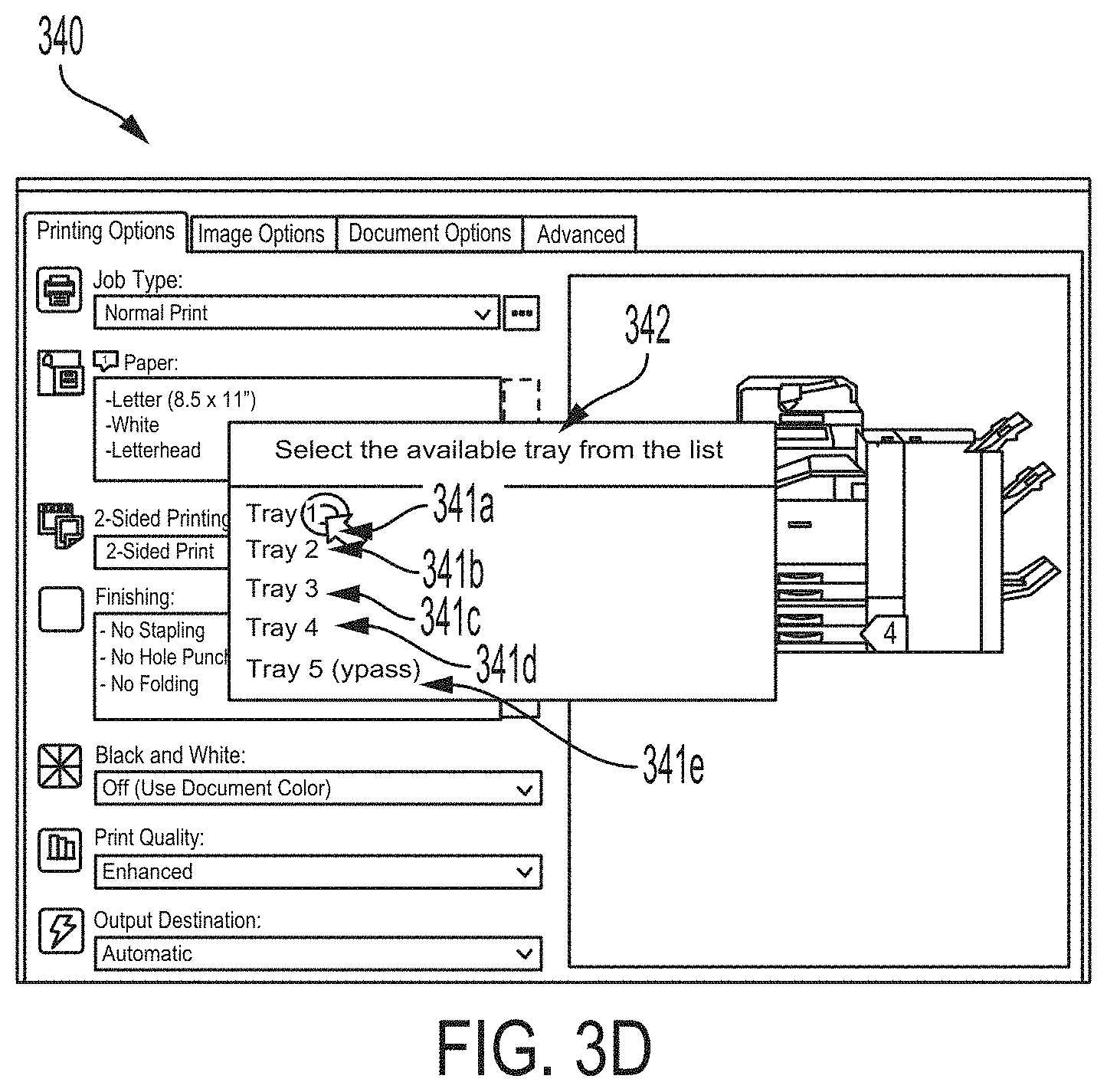 Patent US11778112 Figure 6 – Methods and systems for reserving a tray for special media printing while submitting a document for printing