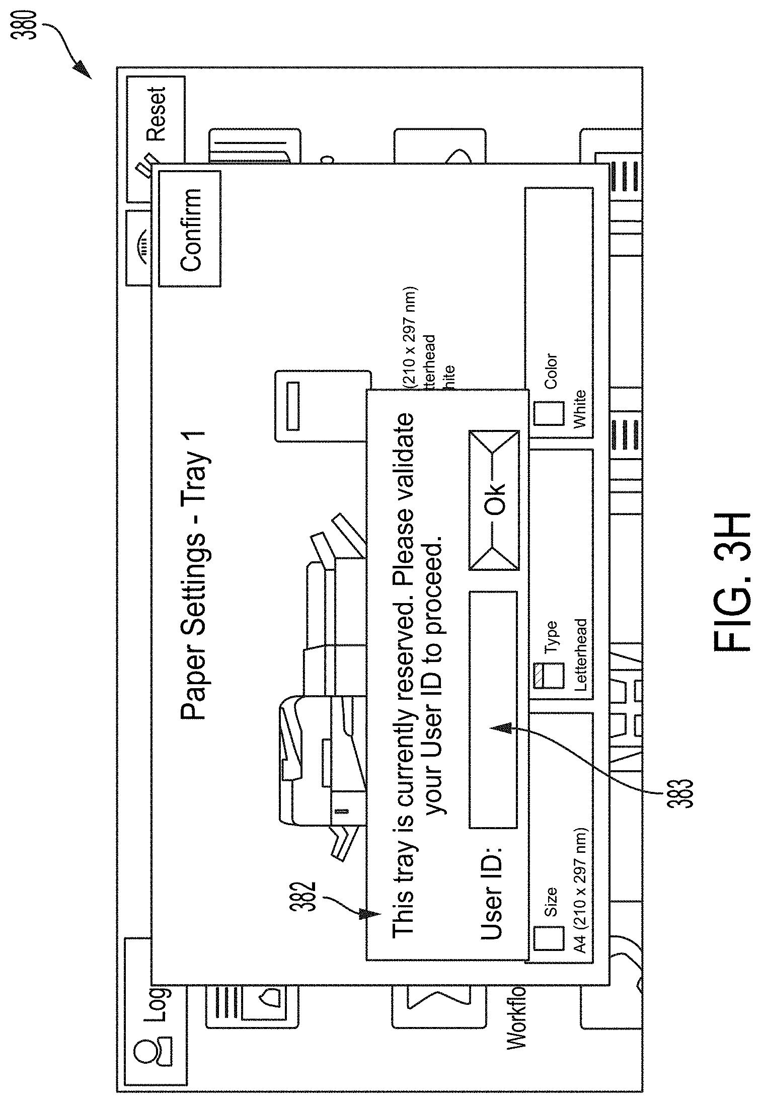 Patent US11778112 Figure 10 – Methods and systems for reserving a tray for special media printing while submitting a document for printing
