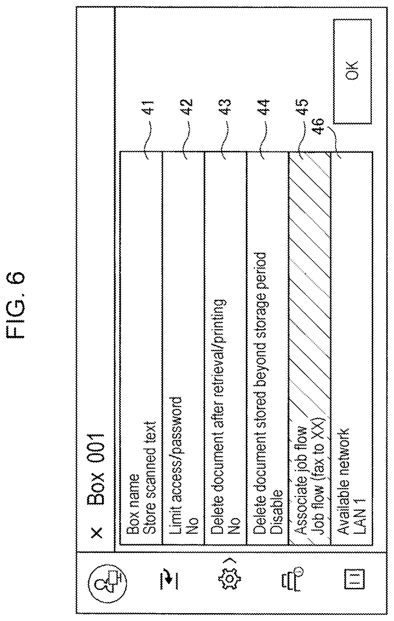 Patent US11778114 Figure 6 – Information processing apparatus, method, and non-transitory computer readable medium for enhanced security of privately managed box