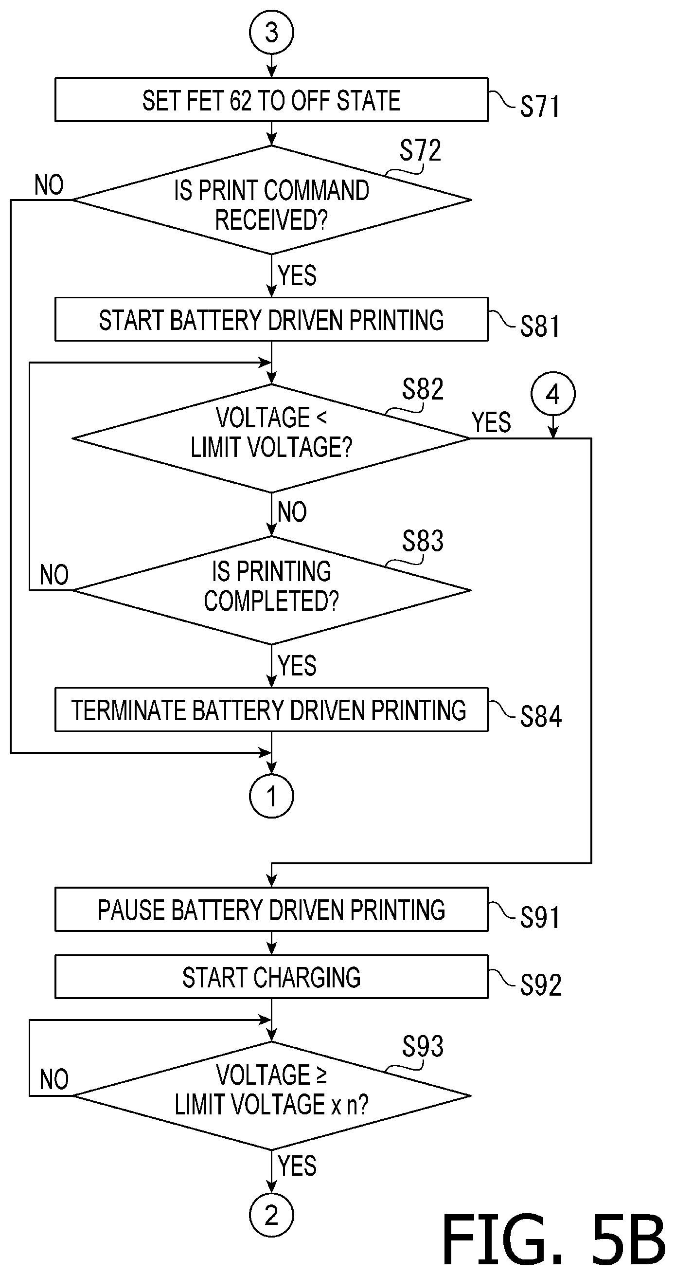 Patent US11778116 Figure 6 – Printing device operable with power from battery and external power source