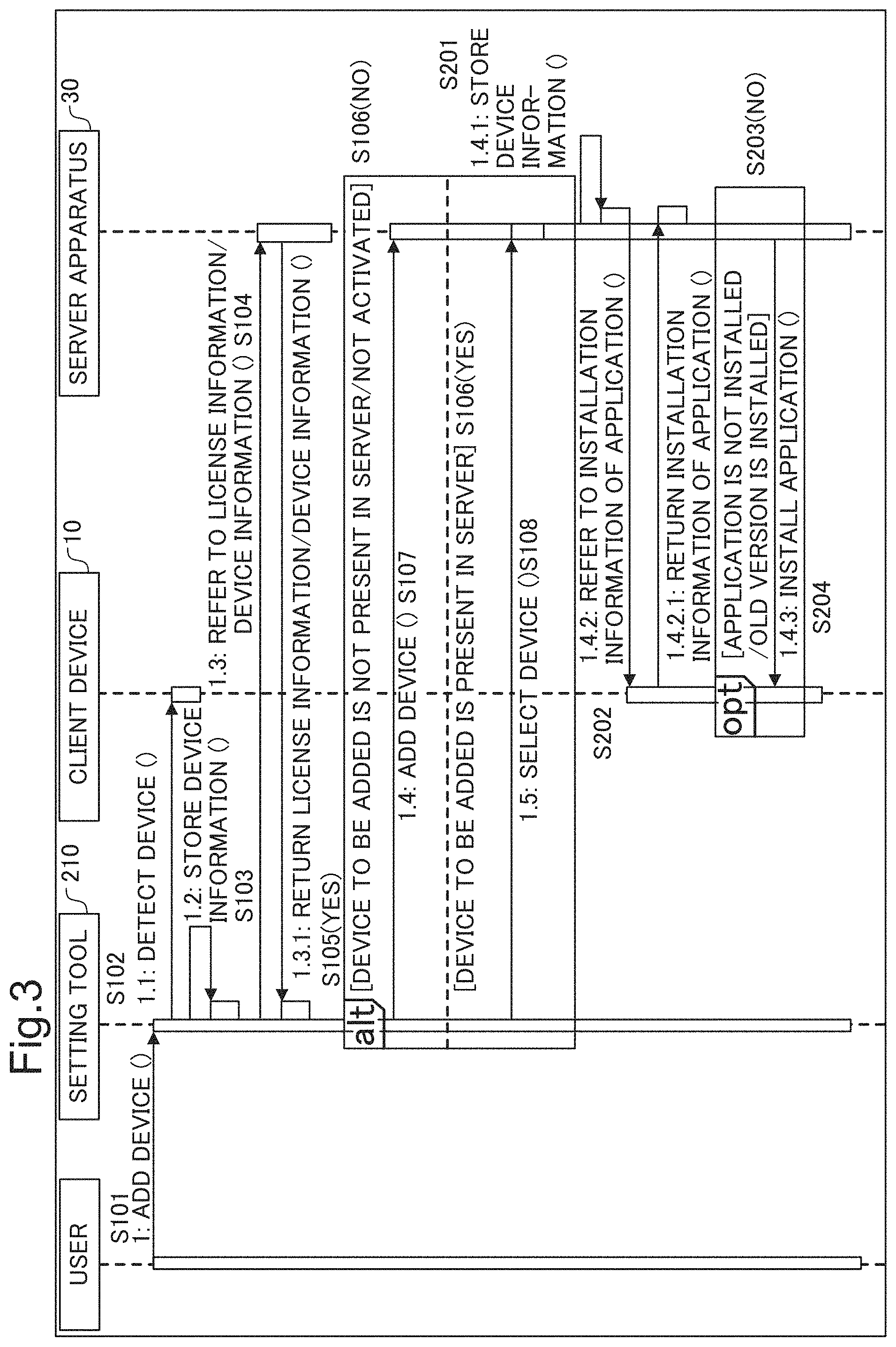 Patent US11778119 Figure 3 – Information processing apparatus performing setting of application in client device, information processing system including same, and non-transitory computer-readable recording medium storing setting tool program
