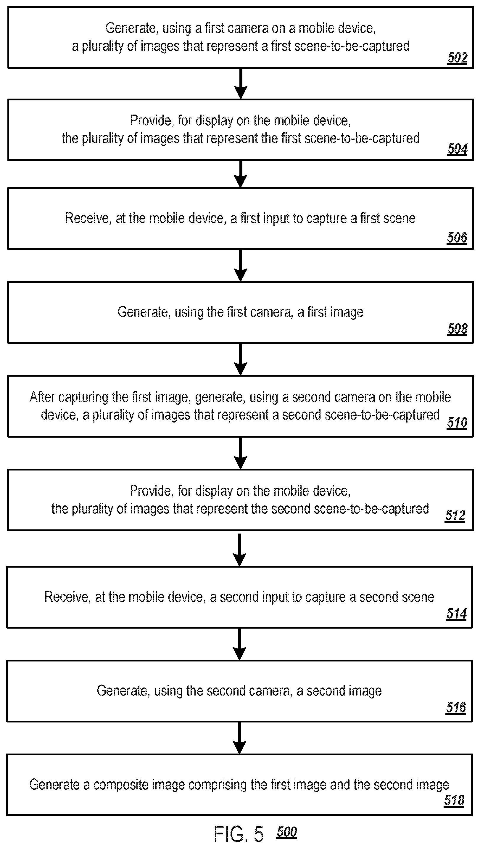 Patent US11778131 Figure 6 – Automatic composite content generation