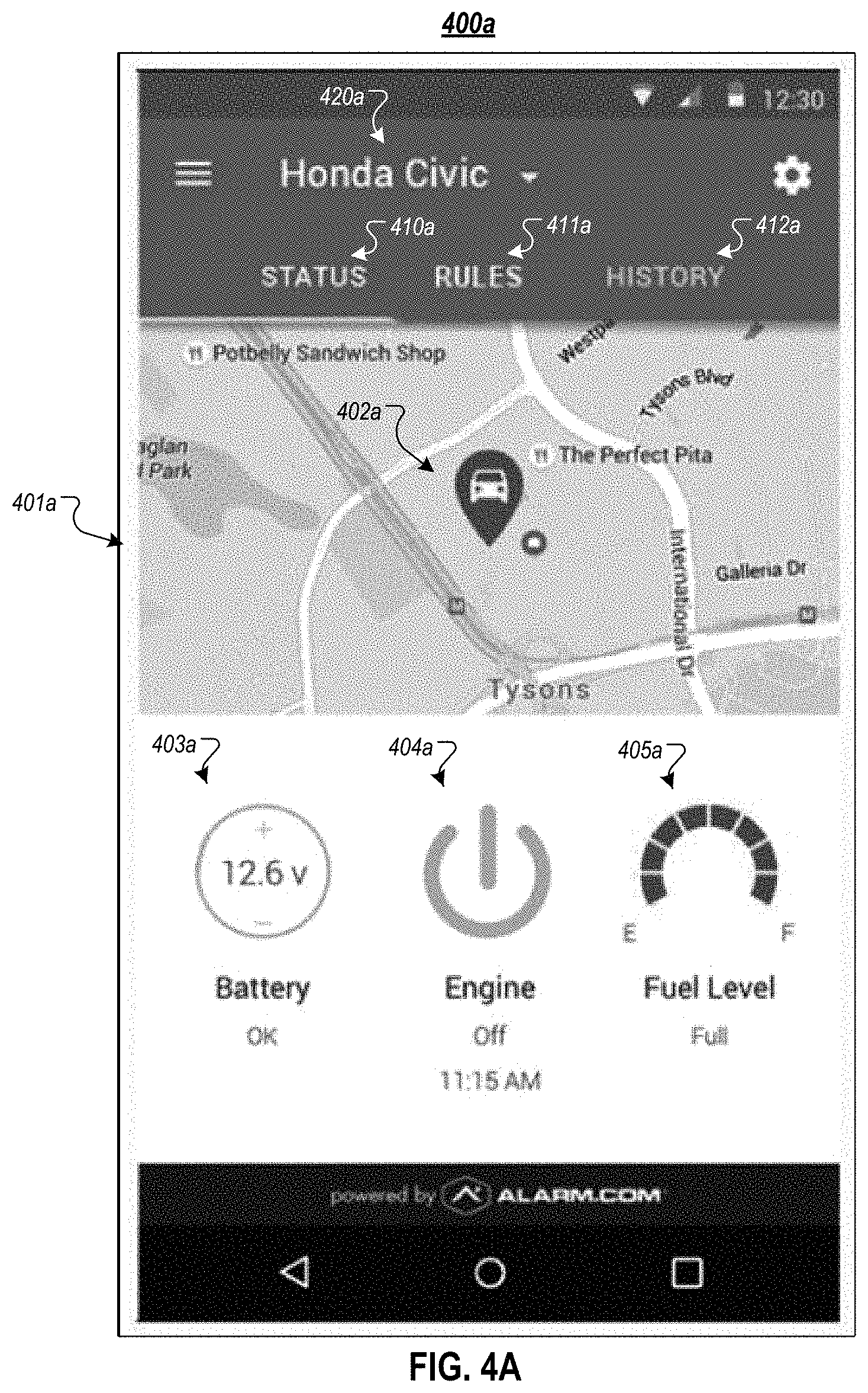 Patent US11778144 Figure 4 – Vehicle monitoring