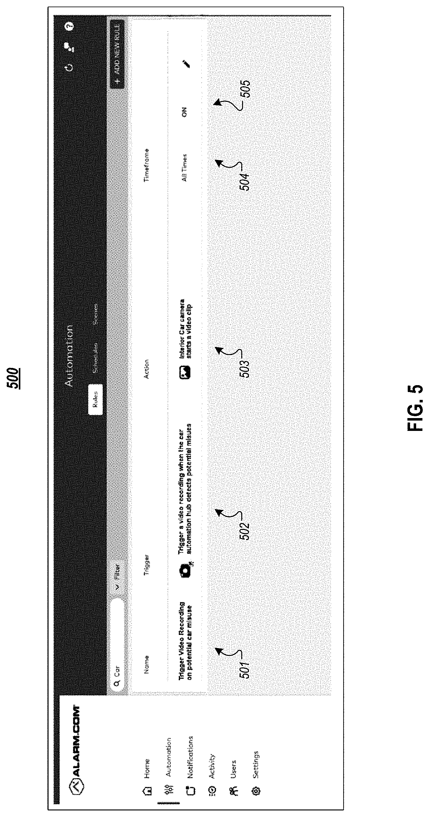 Patent US11778144 Figure 6 – Vehicle monitoring