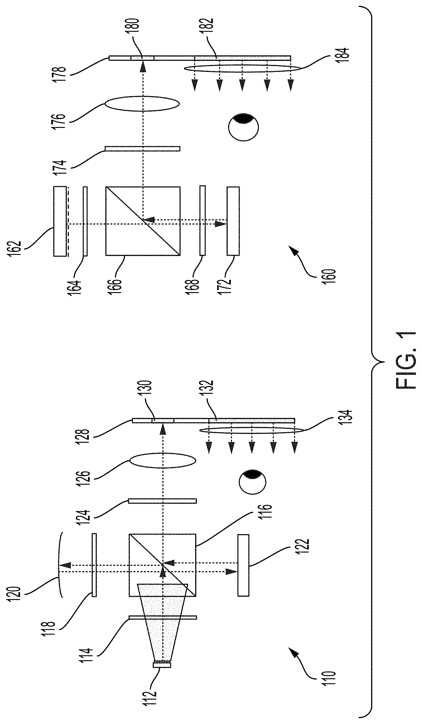 Patent US11778148 Figure 1 – Variable-pitch color emitting display