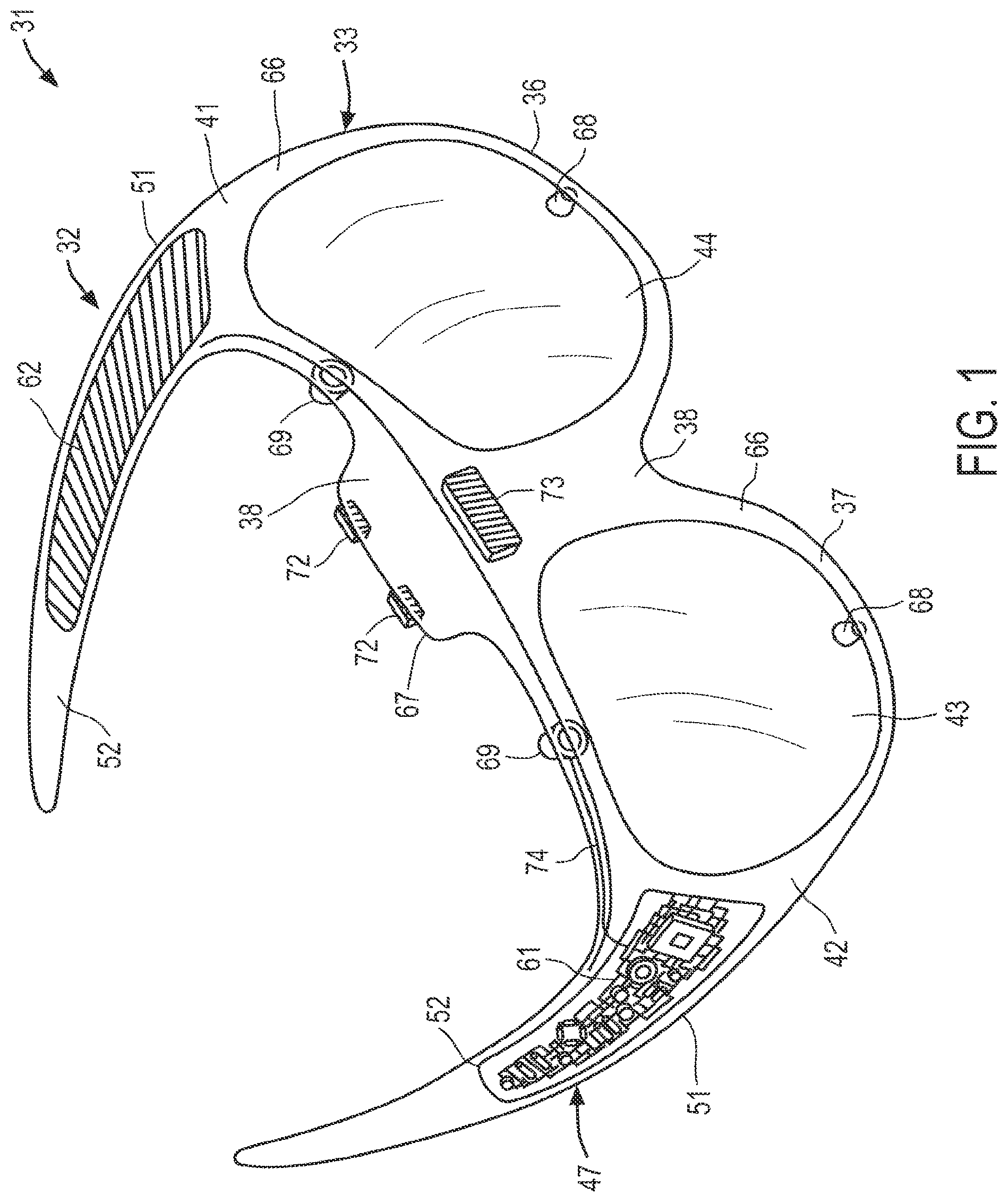 Patent US11778149 Figure 1 – Headware with computer and optical element for use therewith and systems utilizing same