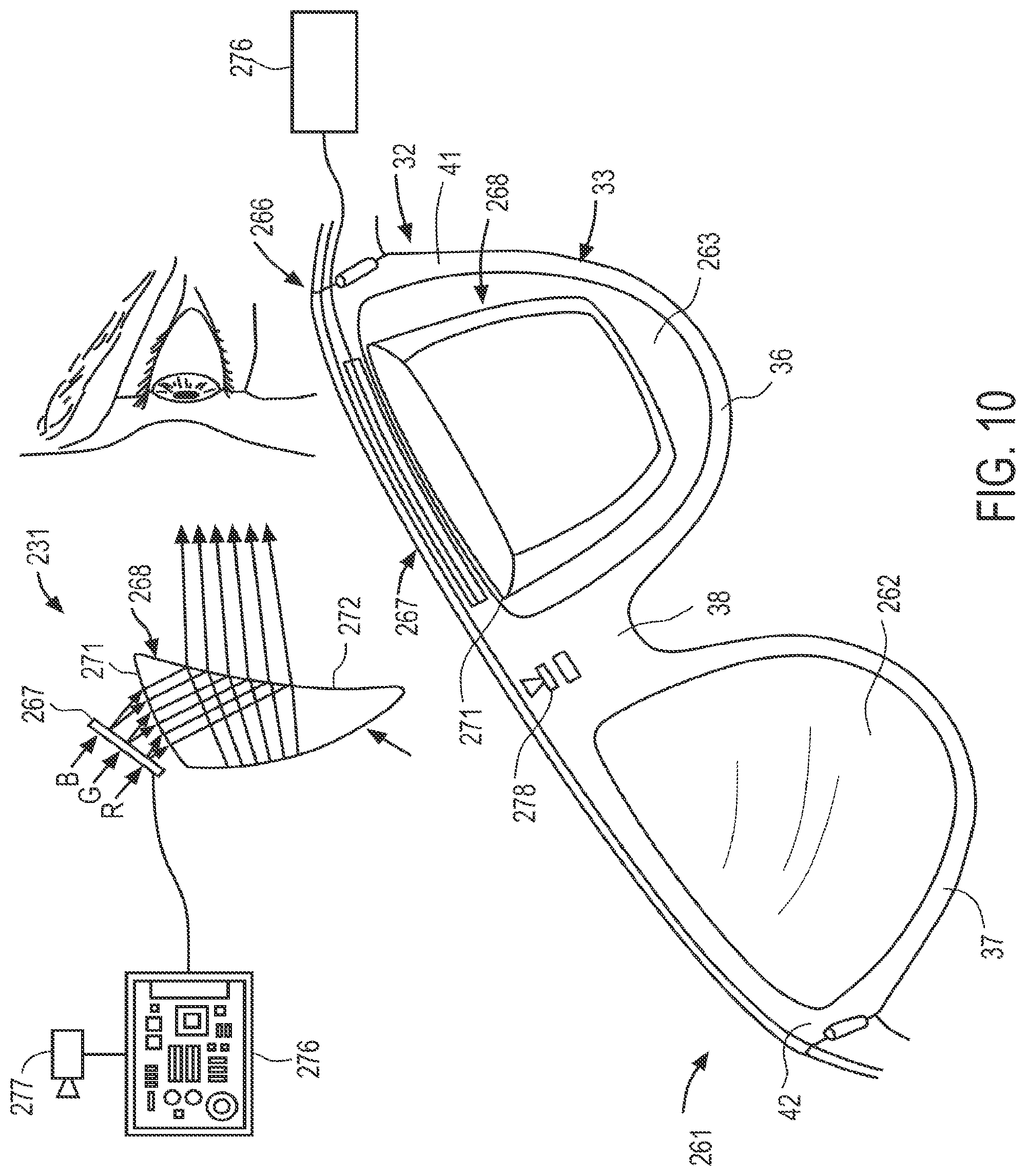 Patent US11778149 Figure 10 – Headware with computer and optical element for use therewith and systems utilizing same