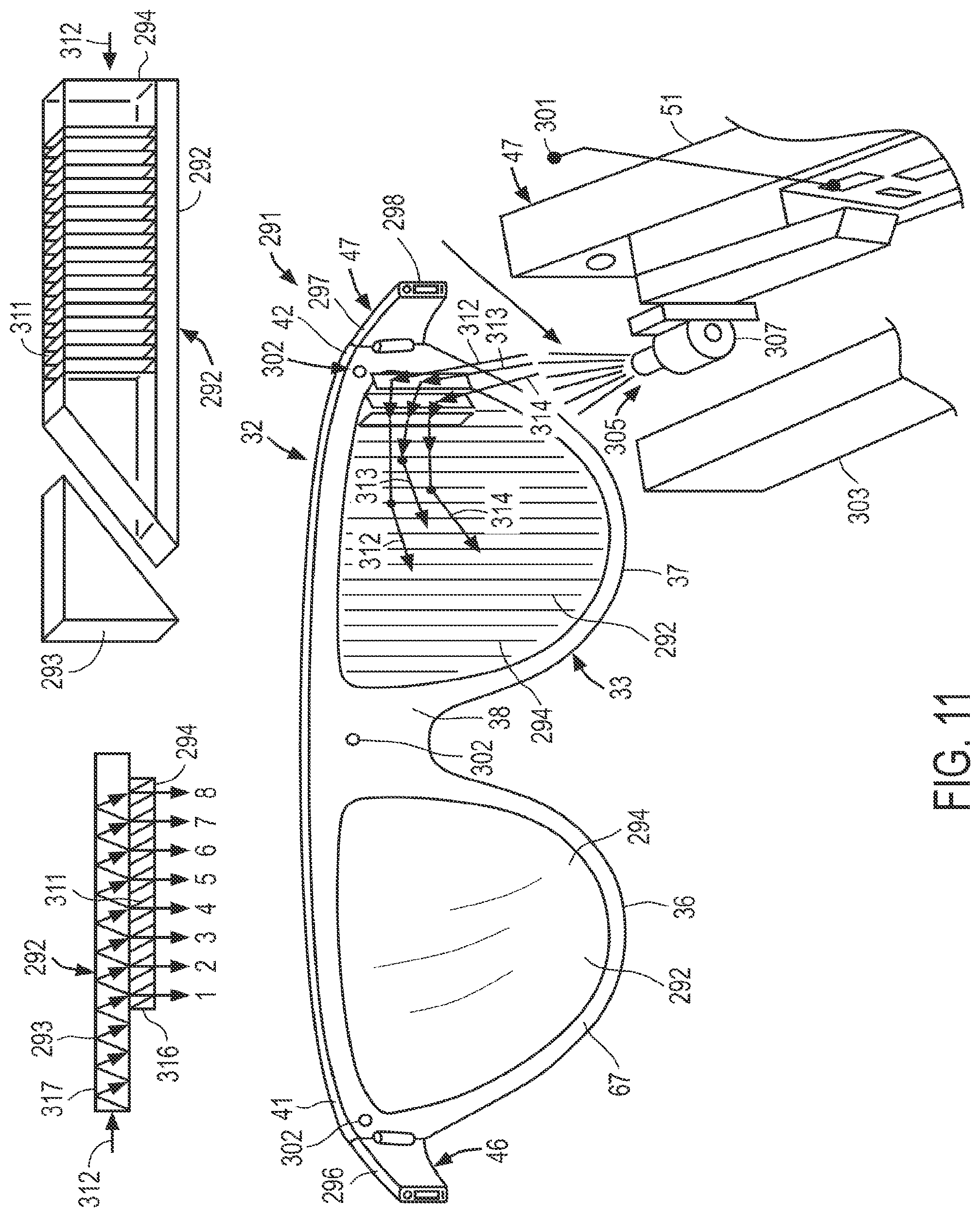 Patent US11778149 Figure 11 – Headware with computer and optical element for use therewith and systems utilizing same