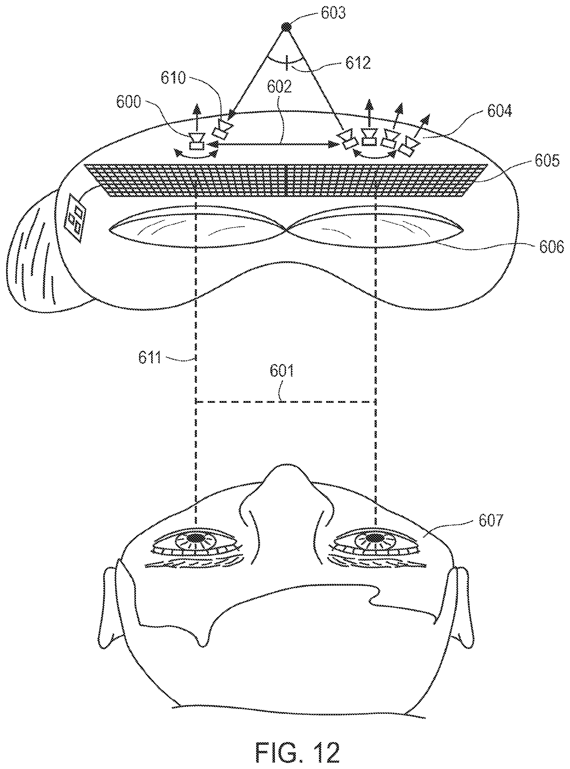 Patent US11778149 Figure 12 – Headware with computer and optical element for use therewith and systems utilizing same