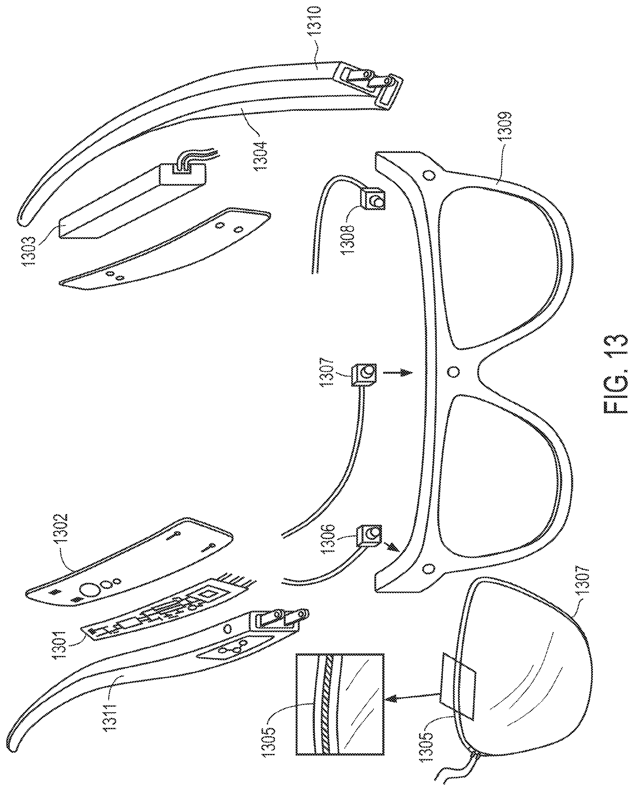 Patent US11778149 Figure 13 – Headware with computer and optical element for use therewith and systems utilizing same