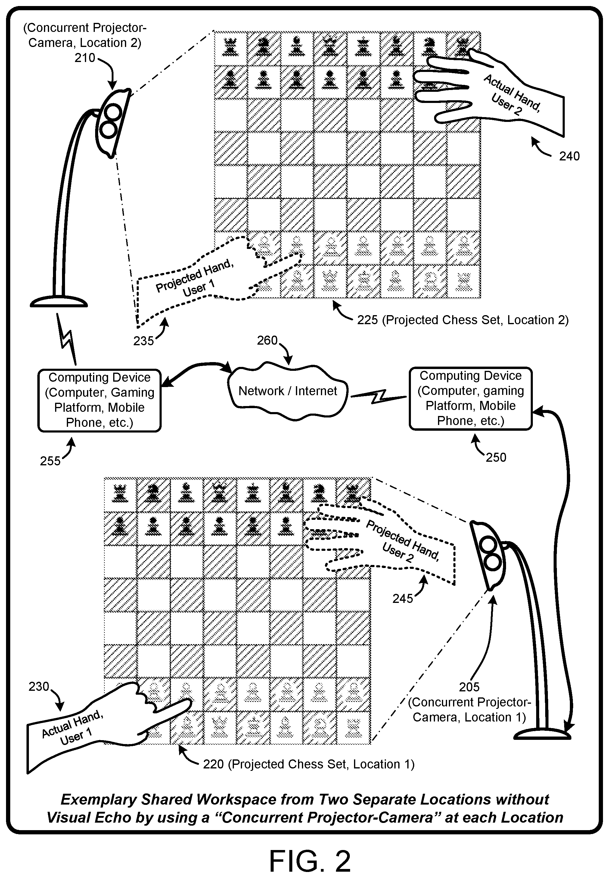 Patent US11778151 Figure 2 – Real-time mapping of projections onto moving 3D objects