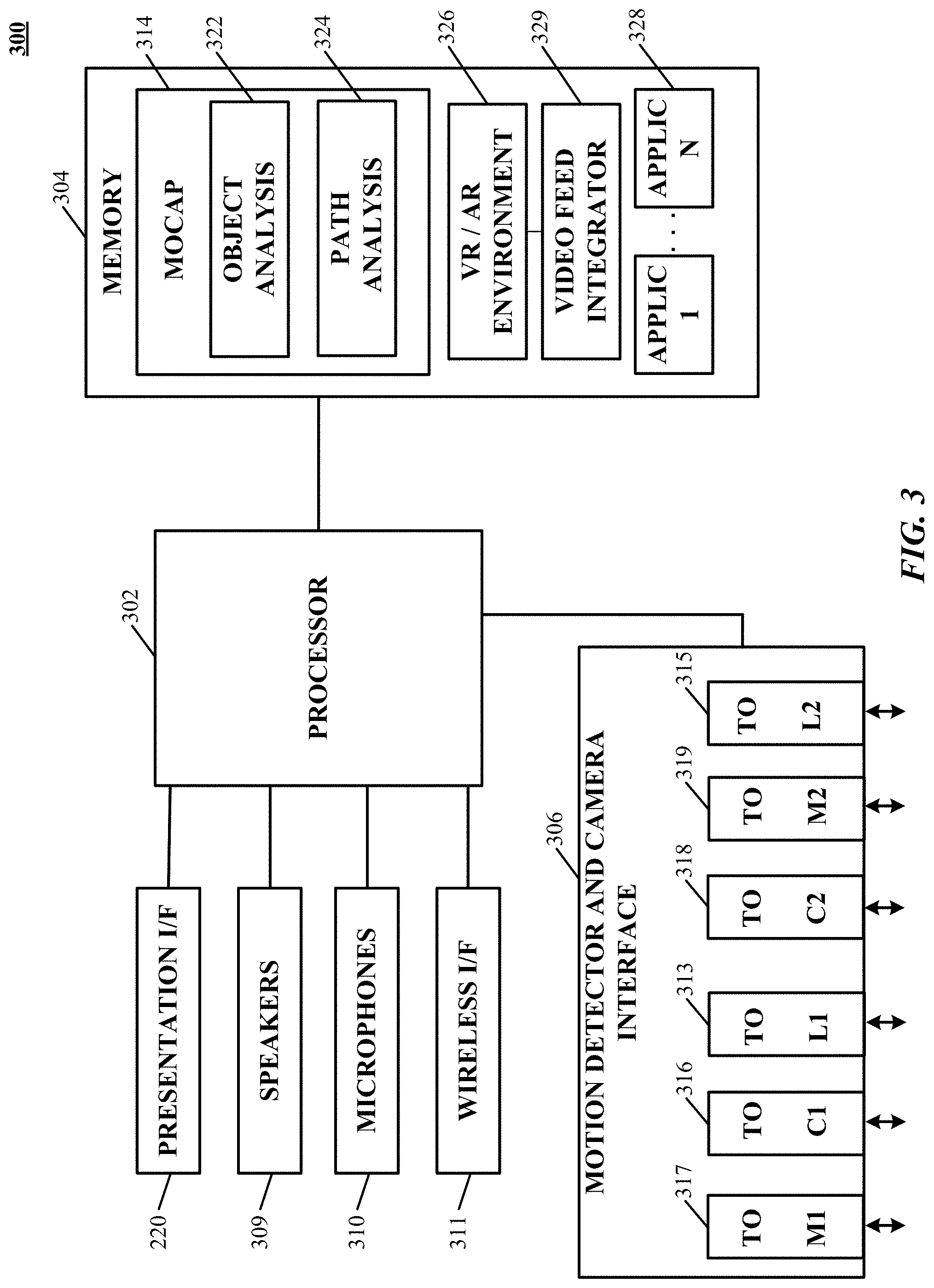 Patent US11778159 Figure 3 – Augmented reality with motion sensing