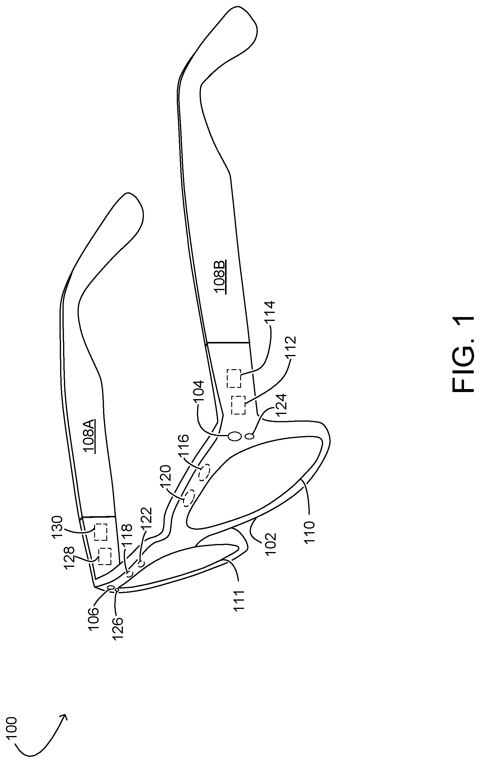 Patent US11778160 Figure 1 – Calibrating sensor alignment with applied bending moment
