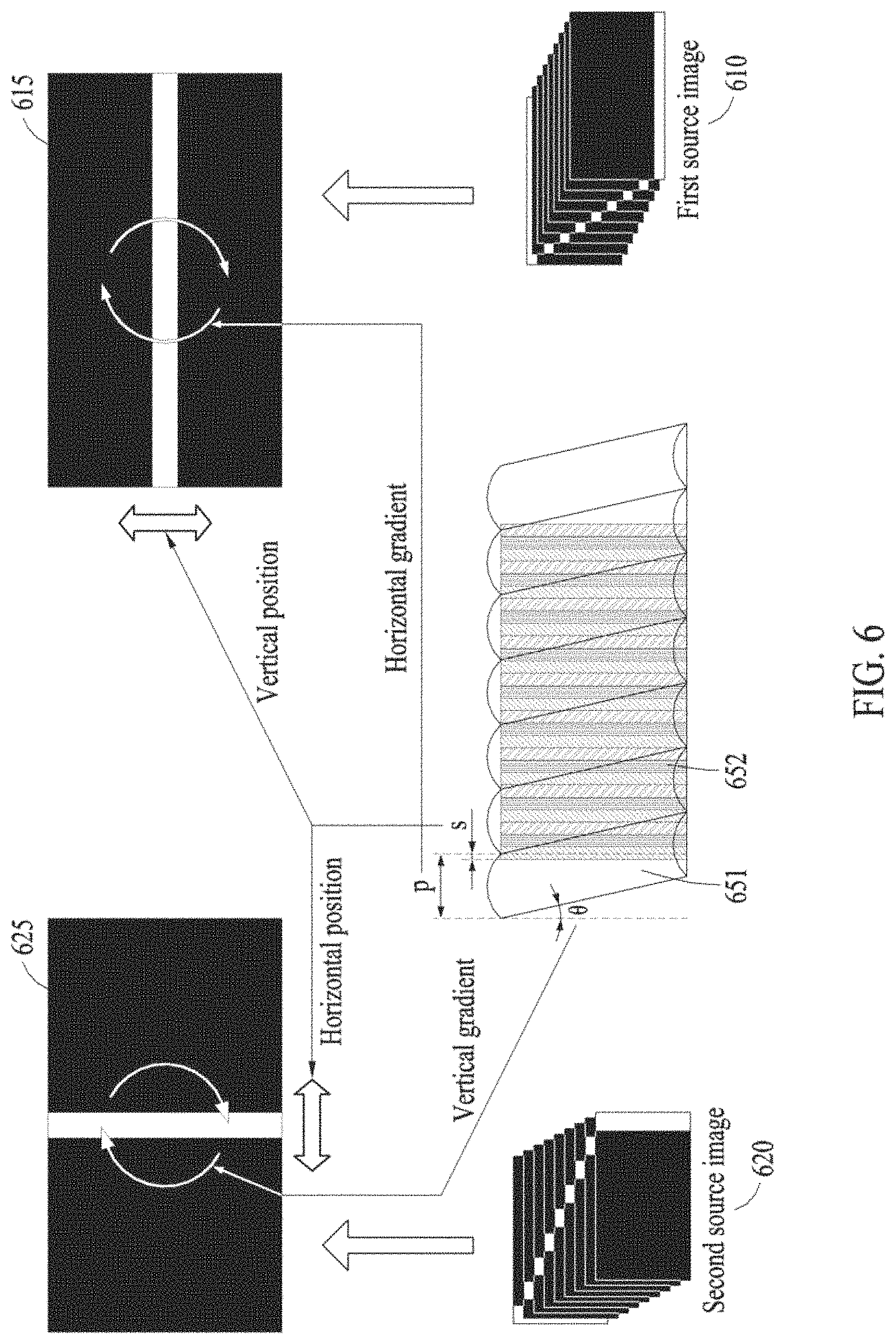 Patent US11778163 Figure 6 – Device and method to calibrate parallax optical element
