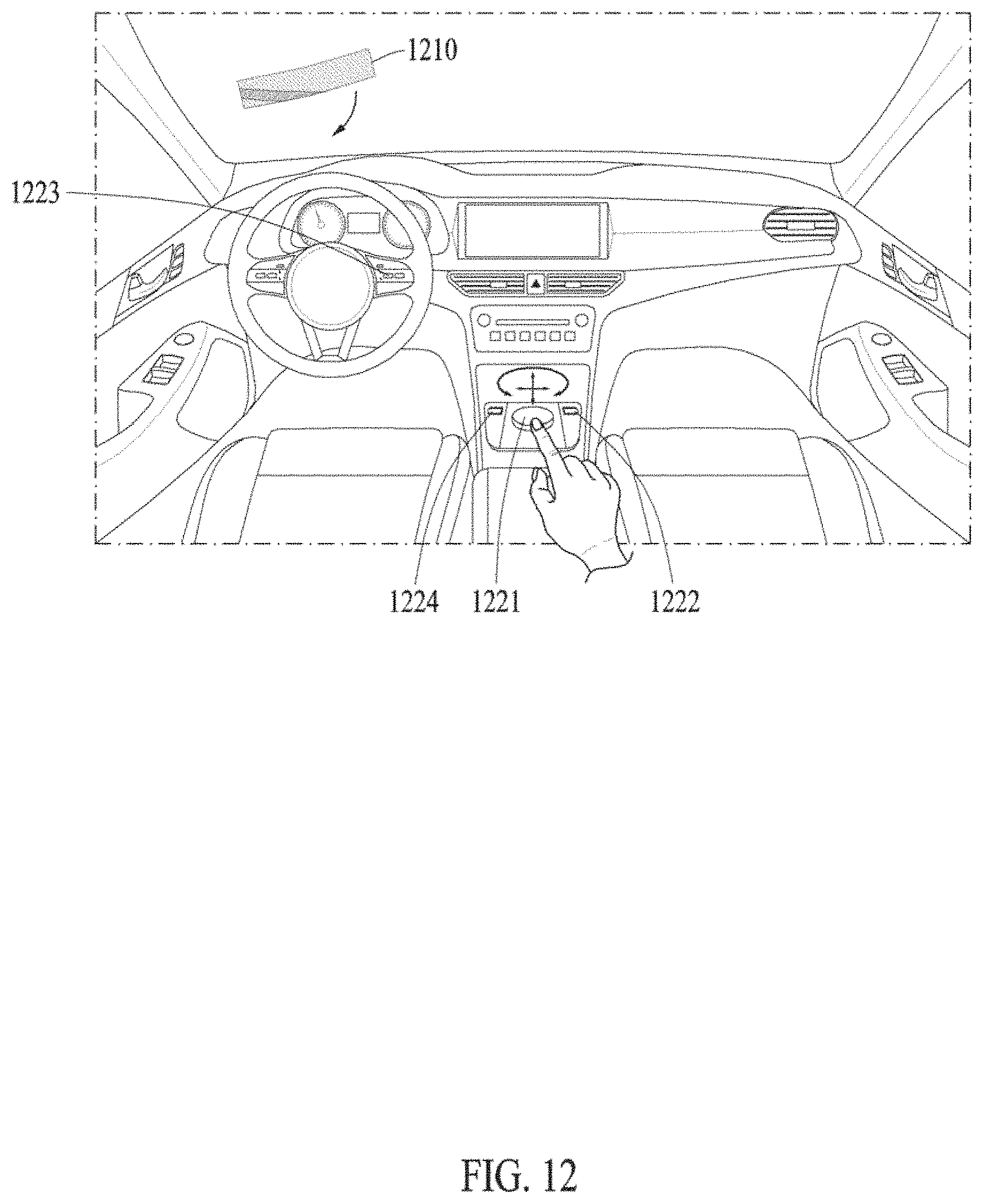Patent US11778163 Figure 12 – Device and method to calibrate parallax optical element