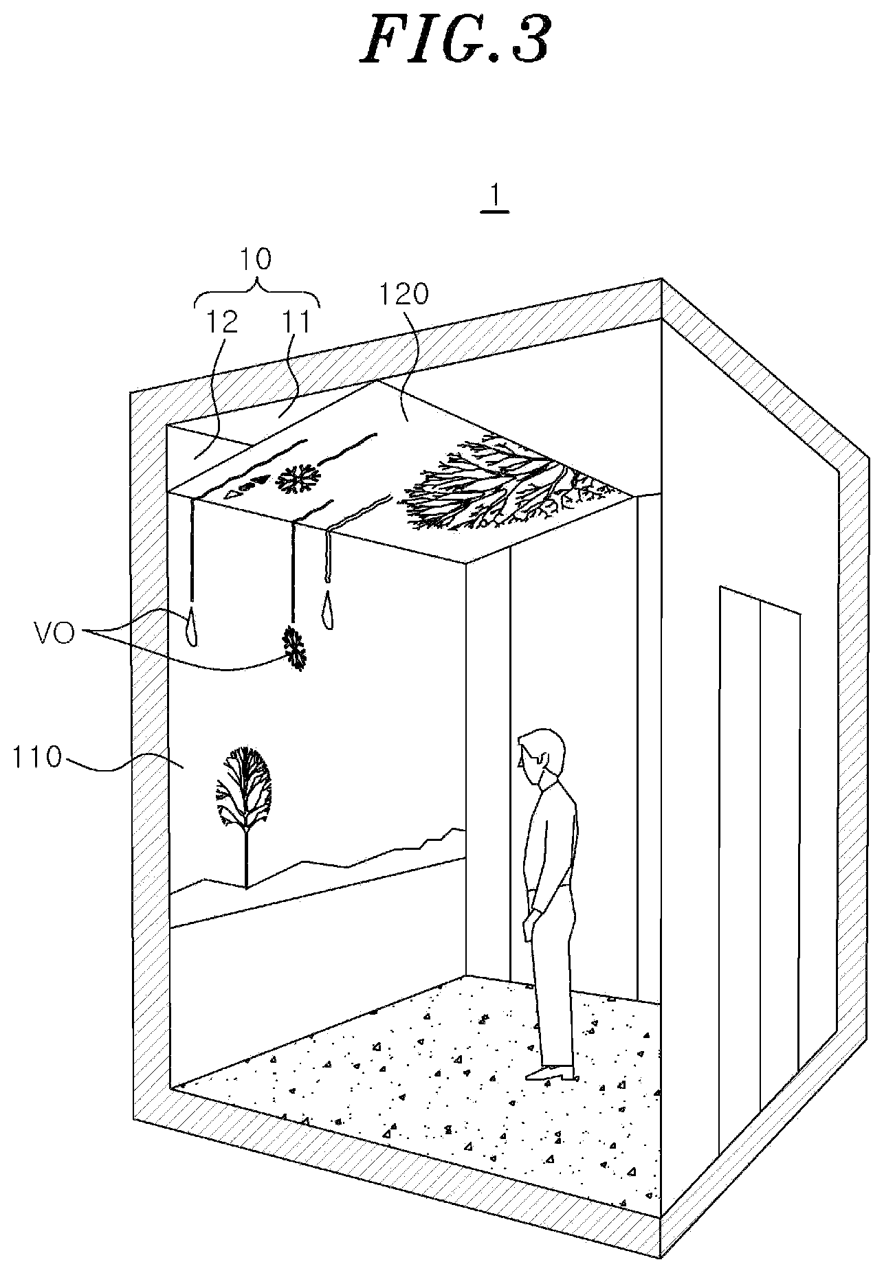 Patent US11778164 Figure 3 – Display apparatus installed in elevator, and image processing method