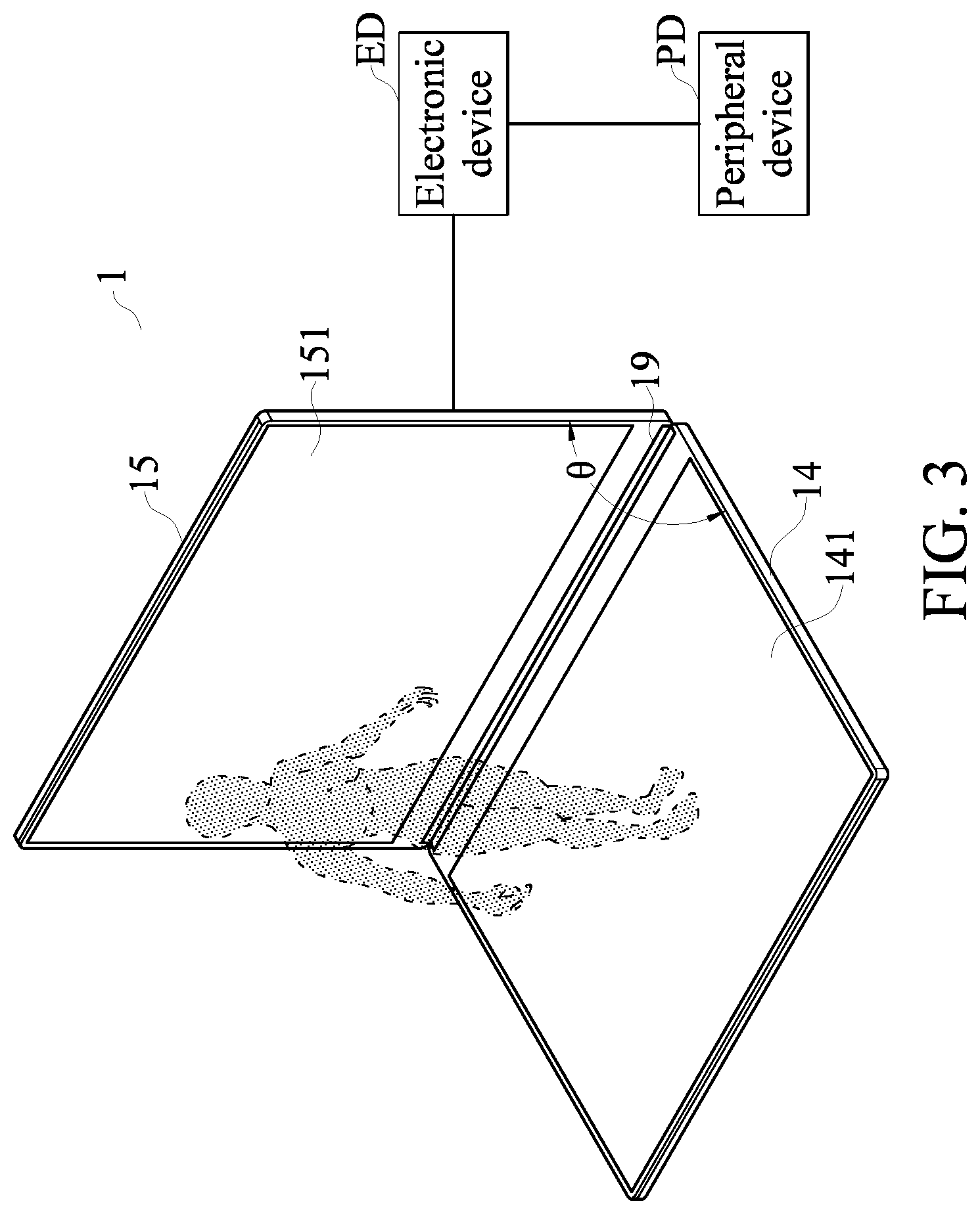 Patent US11778165 Figure 3 – Floating three-dimensional image display system