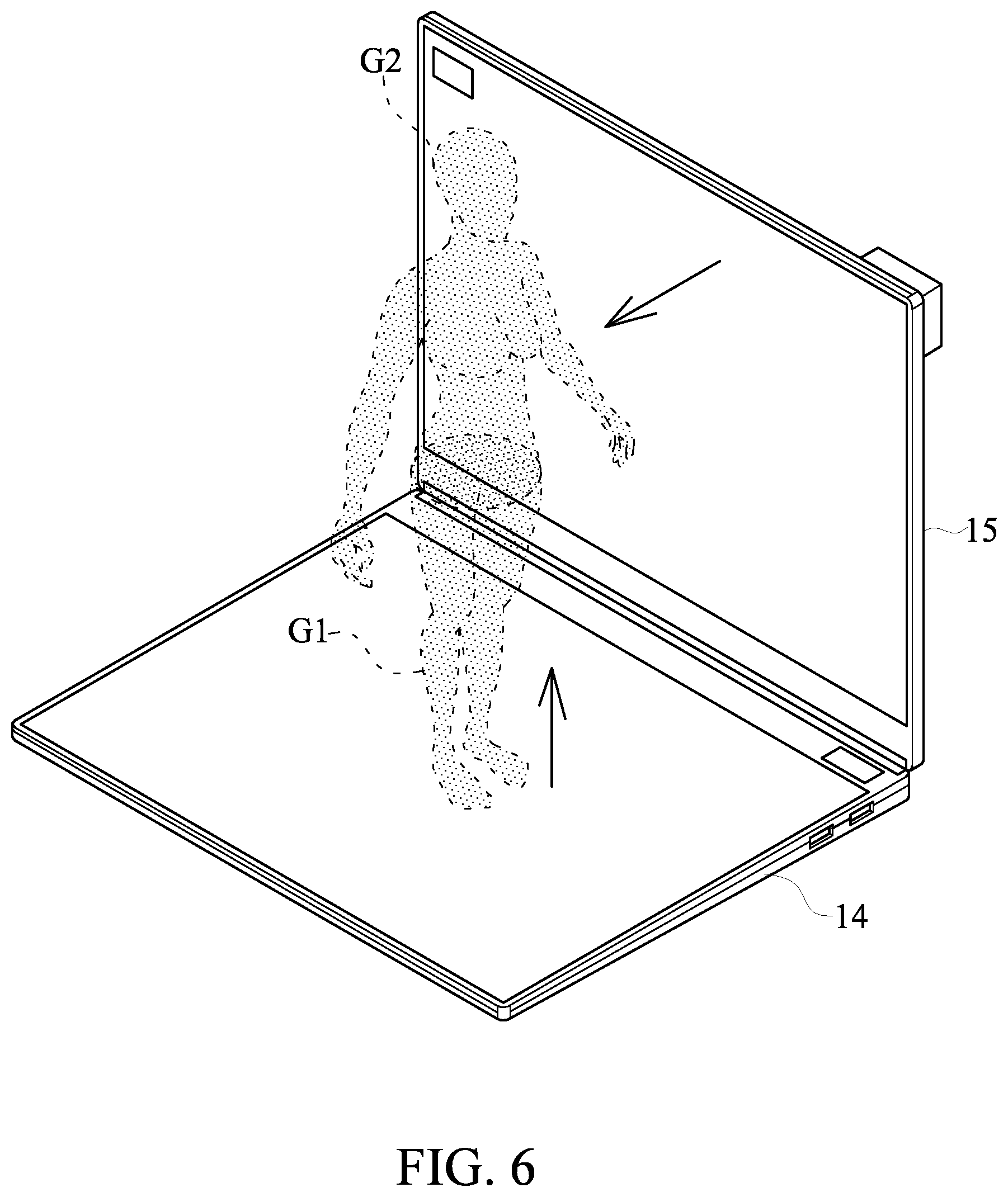 Patent US11778165 Figure 6 – Floating three-dimensional image display system