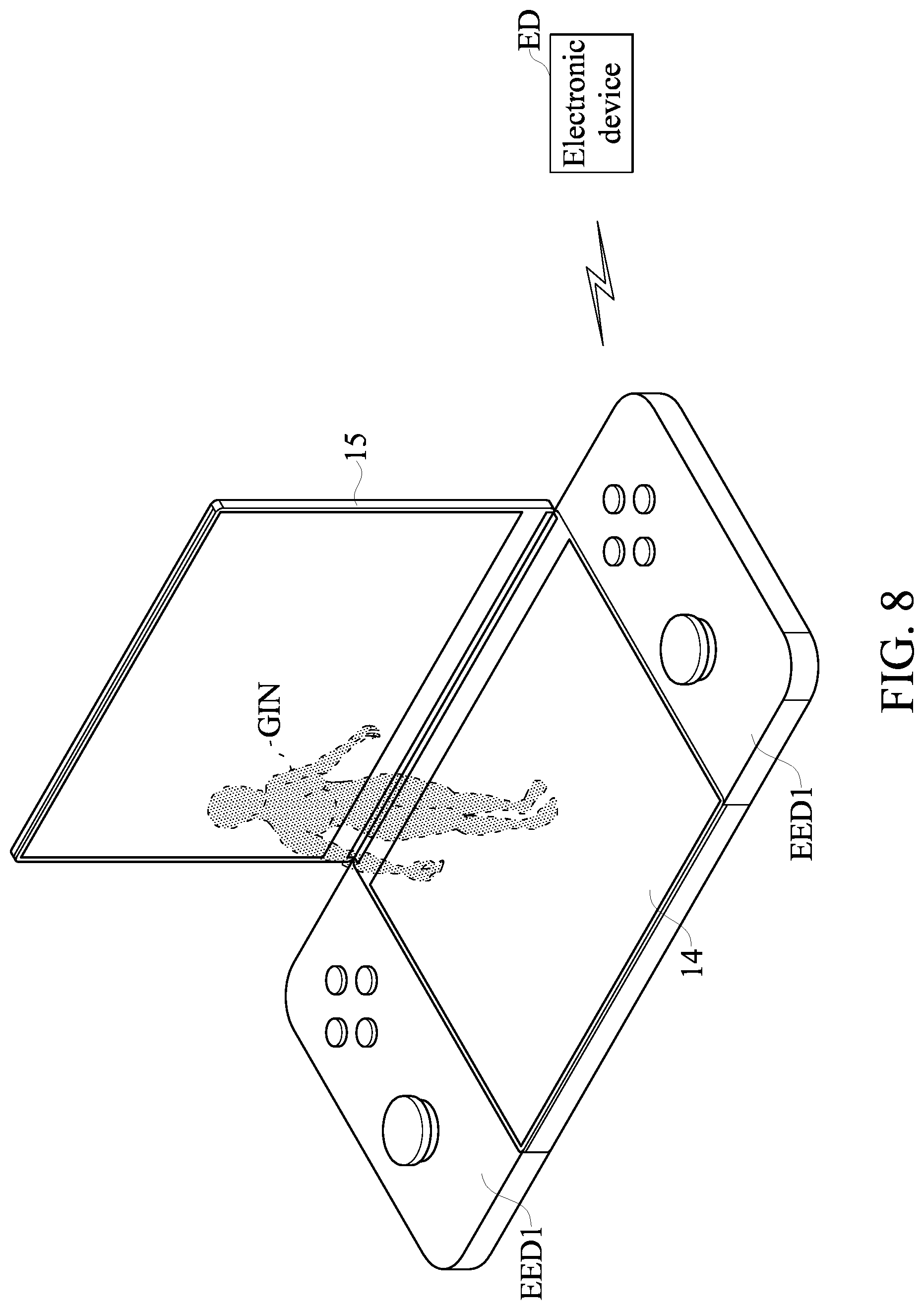 Patent US11778165 Figure 8 – Floating three-dimensional image display system