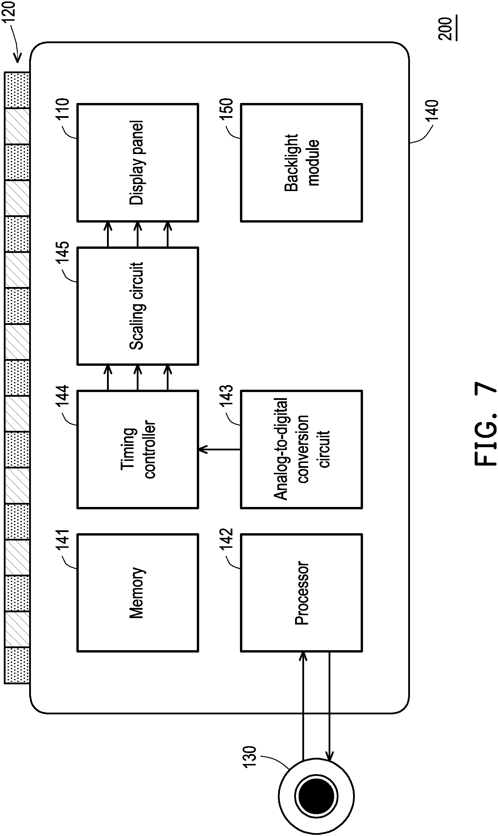 Patent US11778166 Figure 7 – Stereoscopic display device and display method thereof