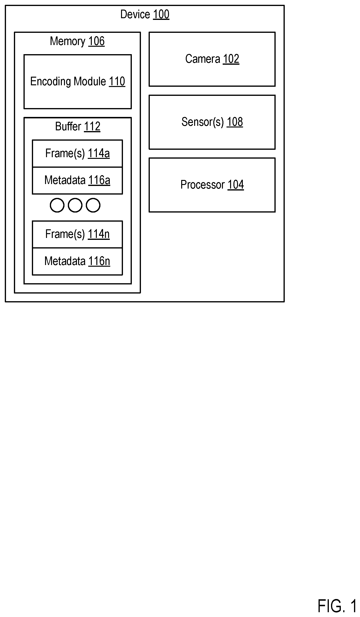 Patent US11778168 Figure 1 – Reference frame detection using sensor metadata
