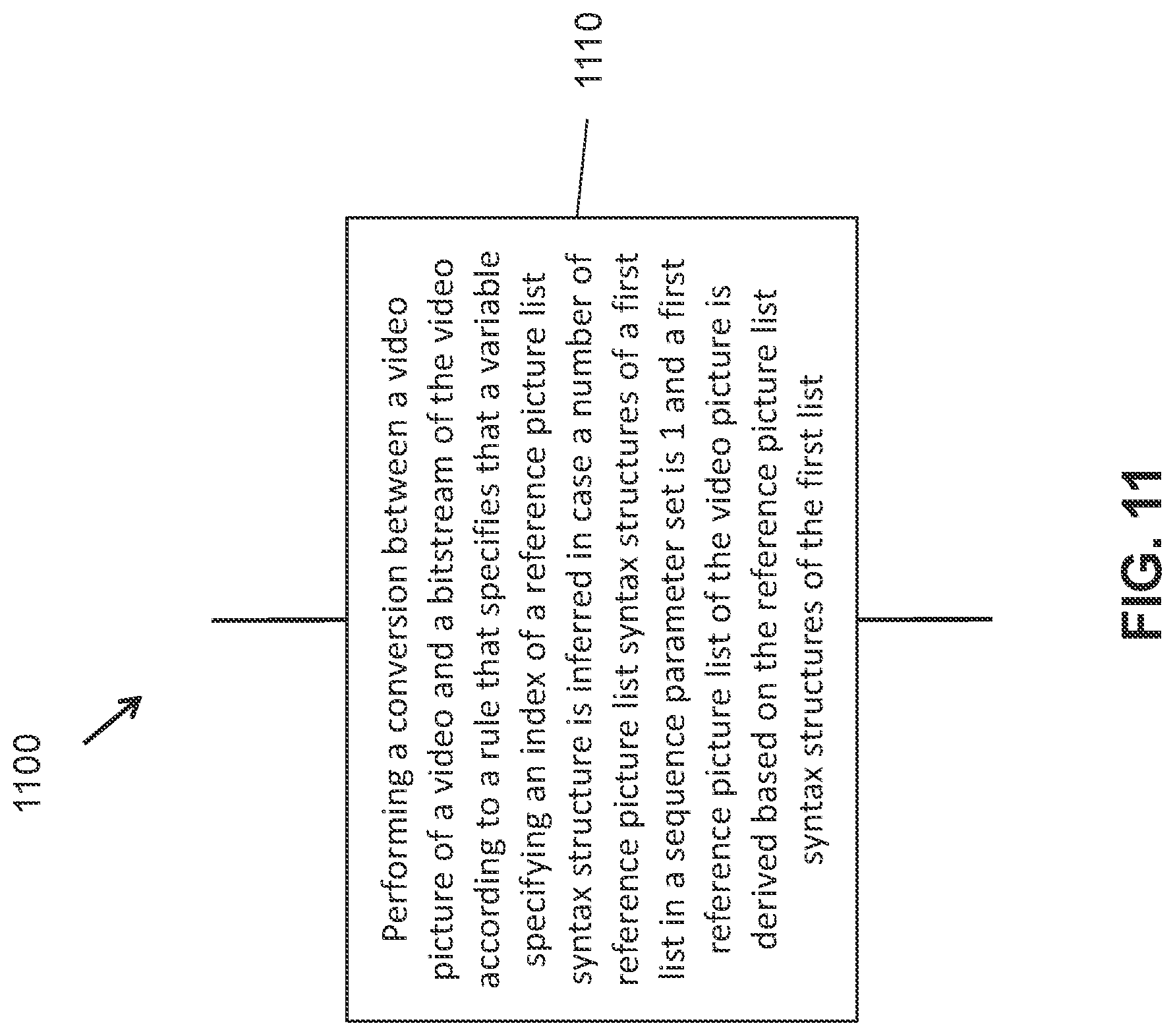 Patent US11778200 Figure 11 – Constraints on reference picture information