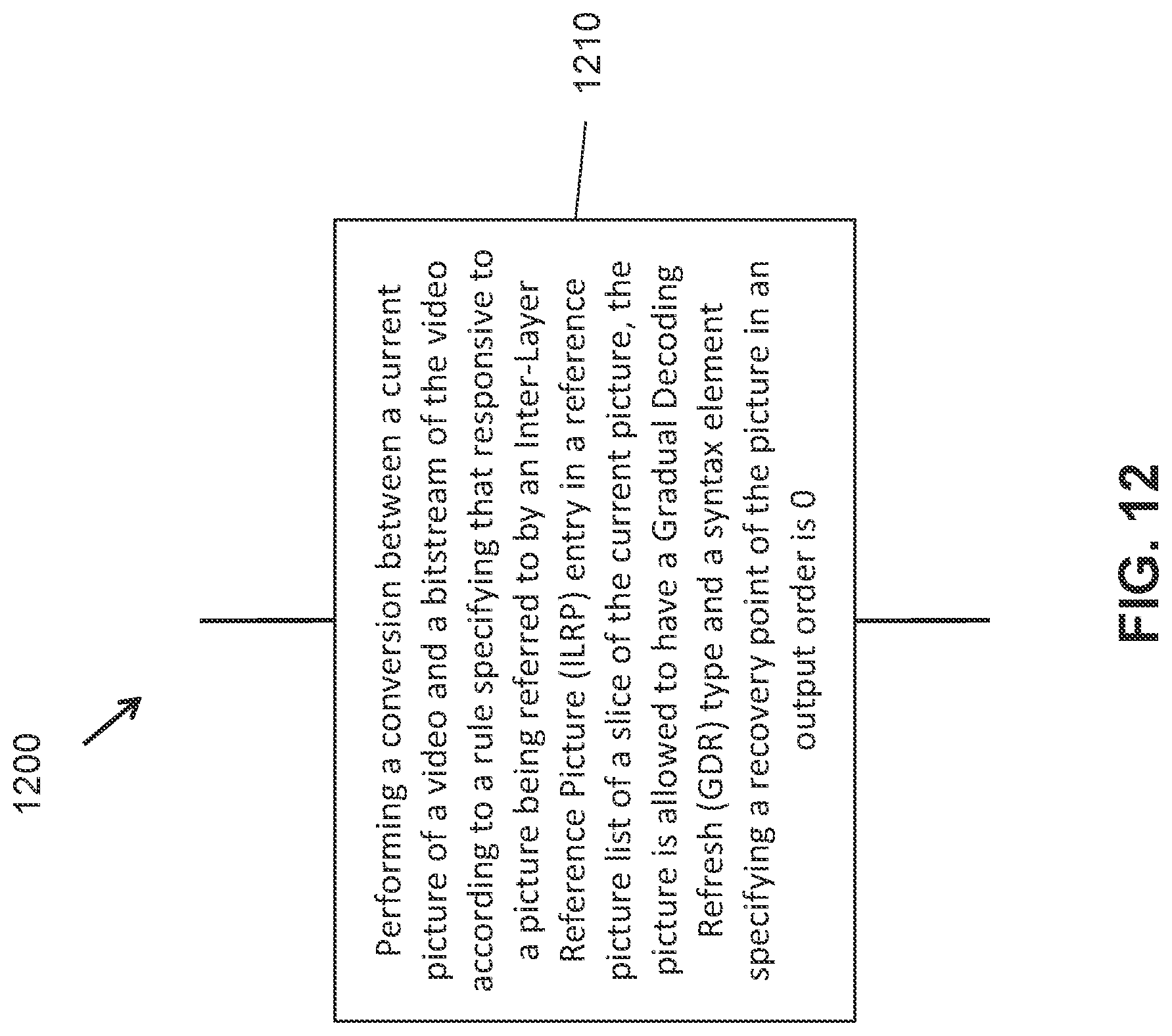 Patent US11778200 Figure 12 – Constraints on reference picture information