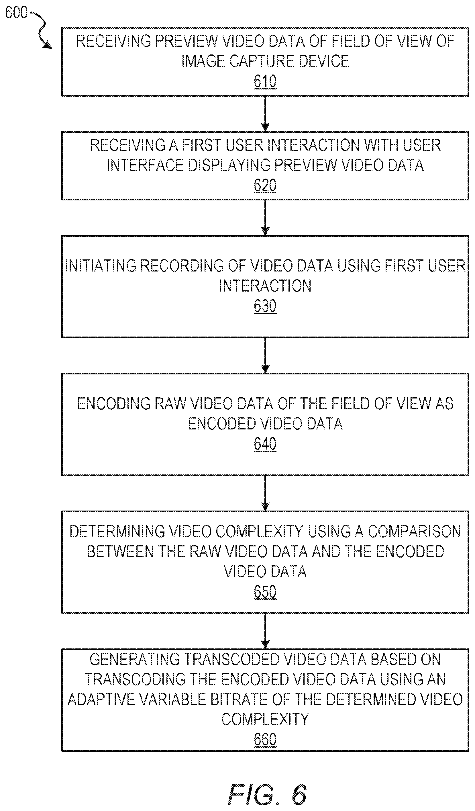 Patent US11778209 Figure 6 – Content-based client side video transcoding