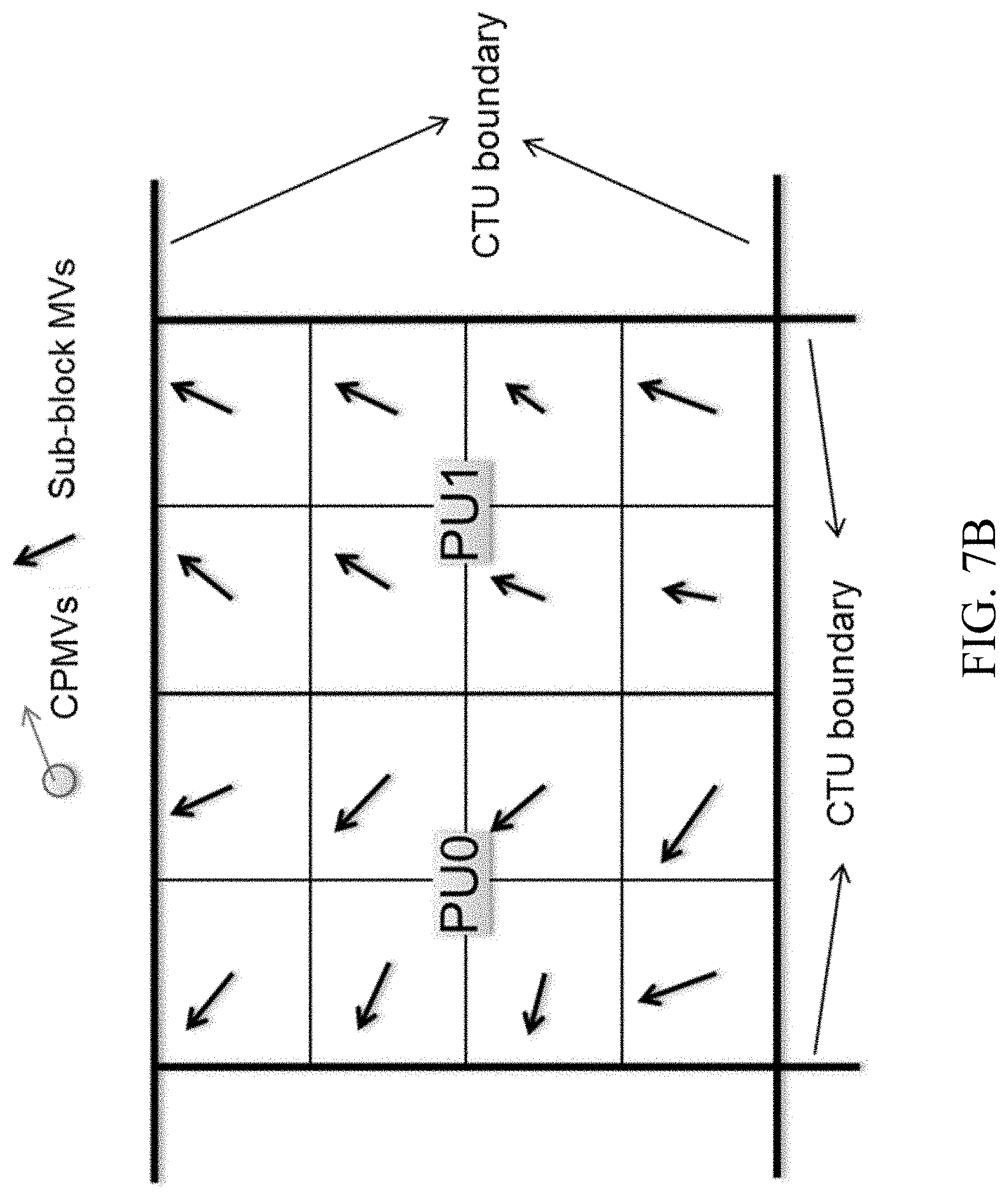 Patent US11778226 Figure 10 – Storage of motion information for affine mode