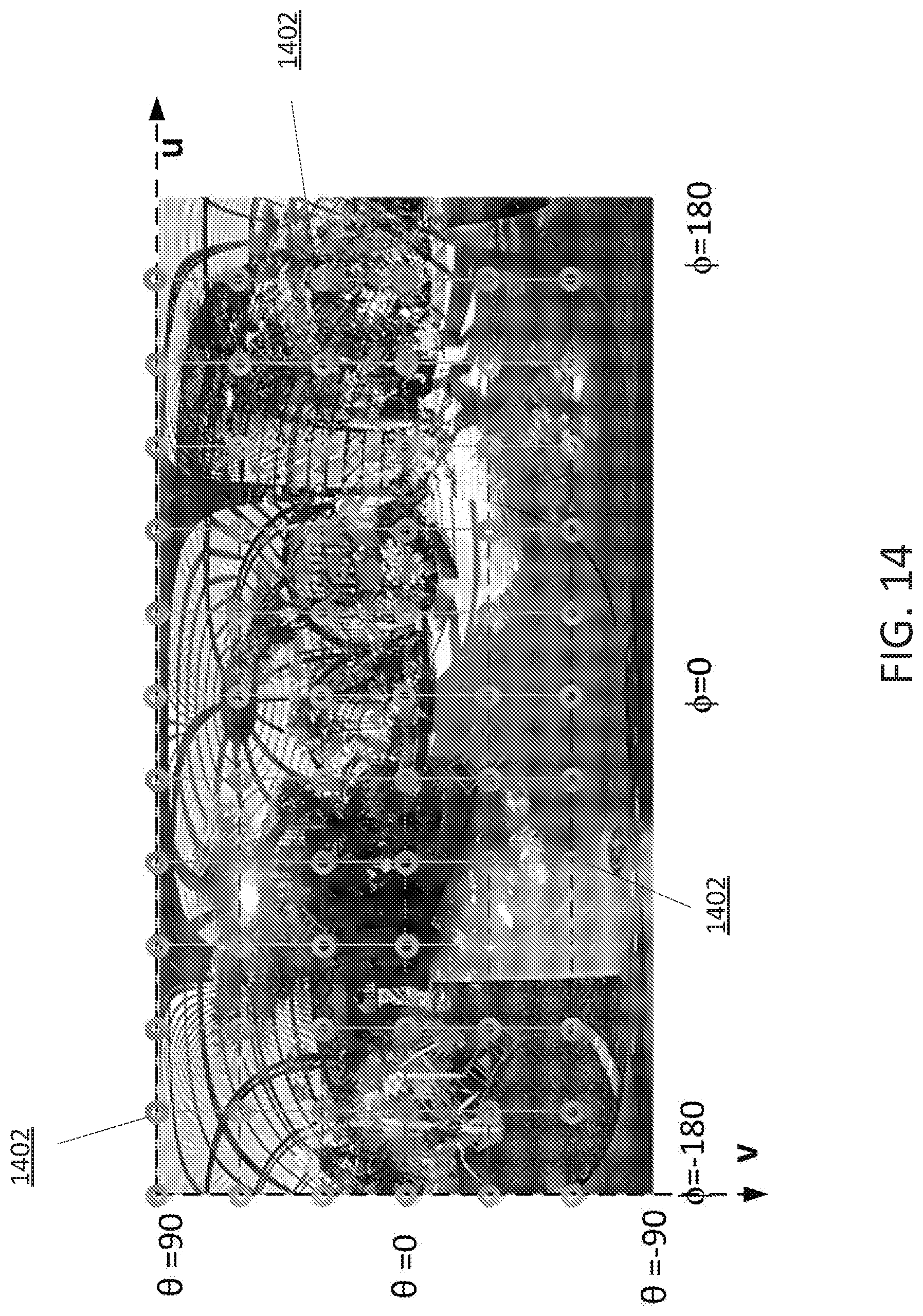 Patent US11778231 Figure 13 – Geometric conversion for 360-degree video coding