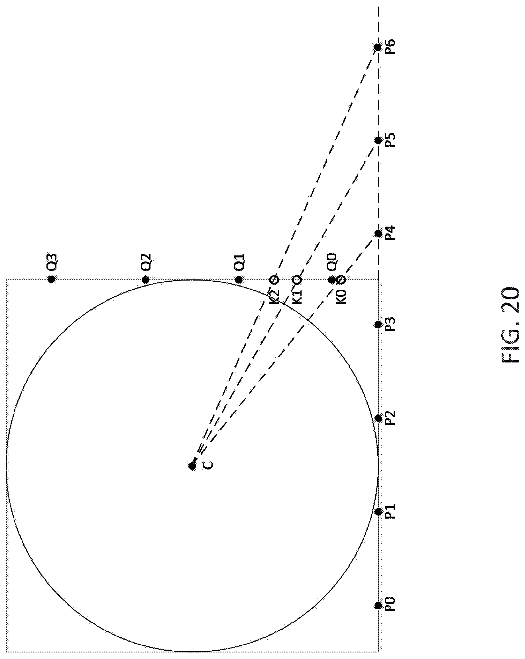 Patent US11778231 Figure 19 – Geometric conversion for 360-degree video coding