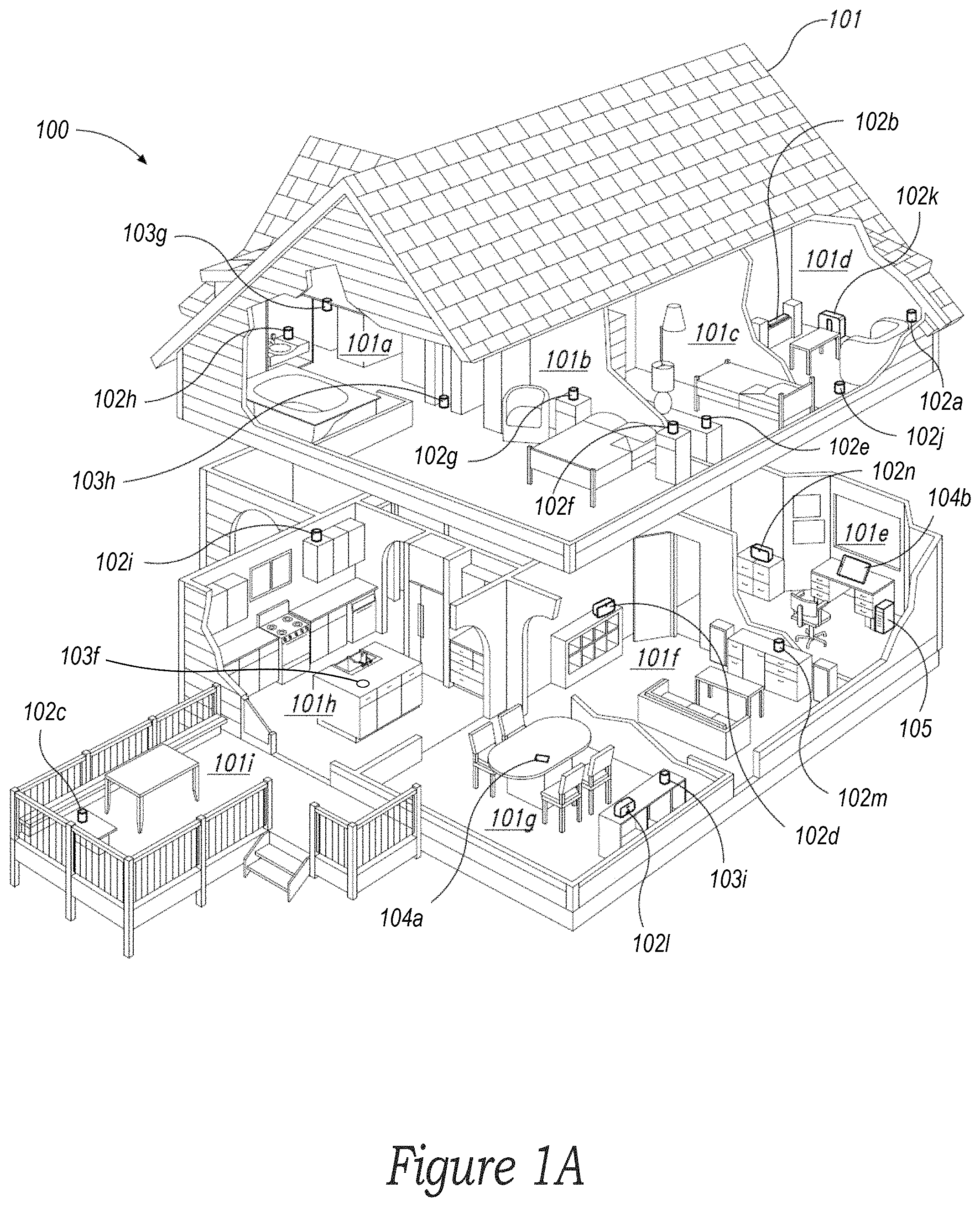 Patent US11778259 Figure 1 – Networked devices, systems and methods for associating playback devices based on sound codes